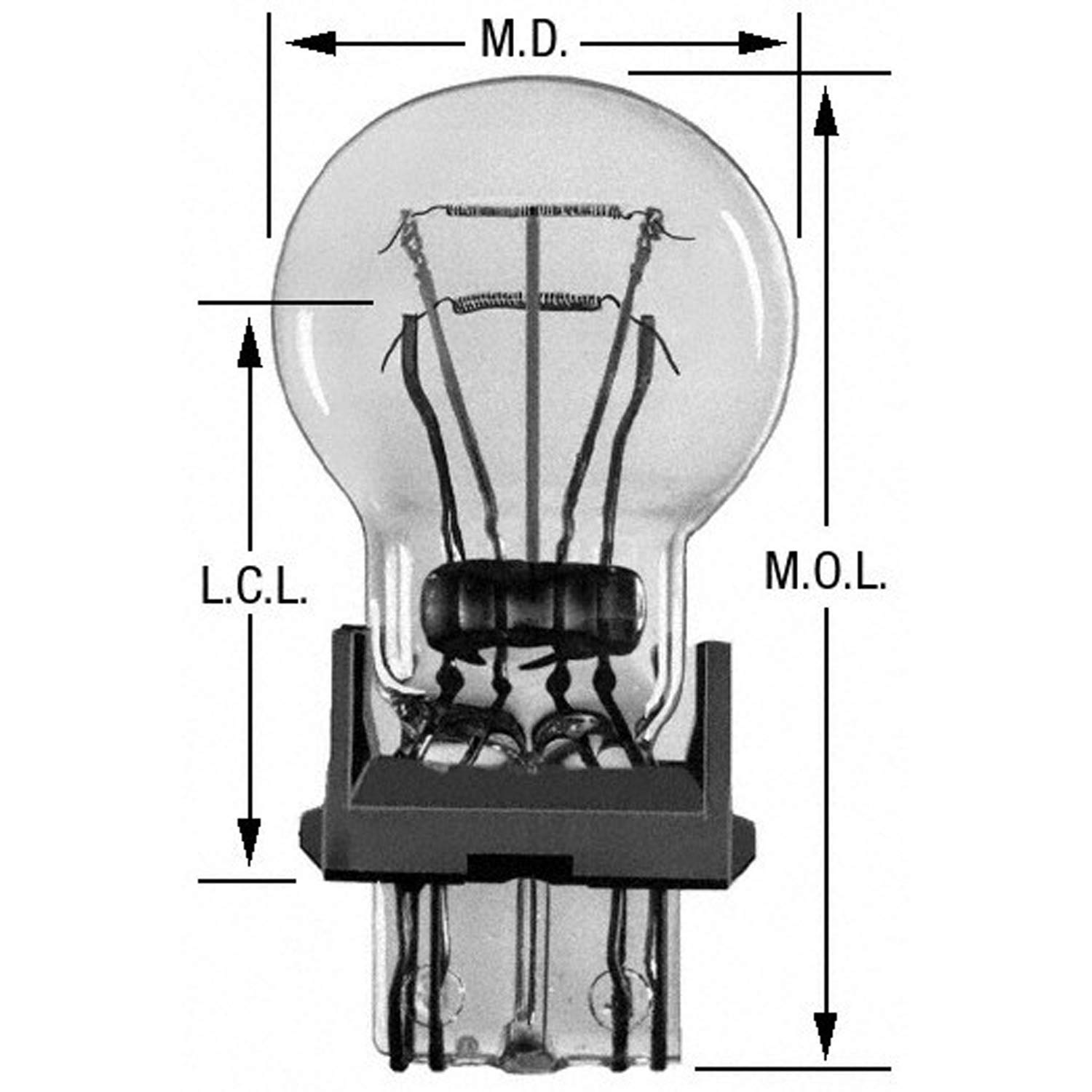 Wagner Lighting Bp3057Na Standard Multi-Purpose Light Bulb Card Of 2