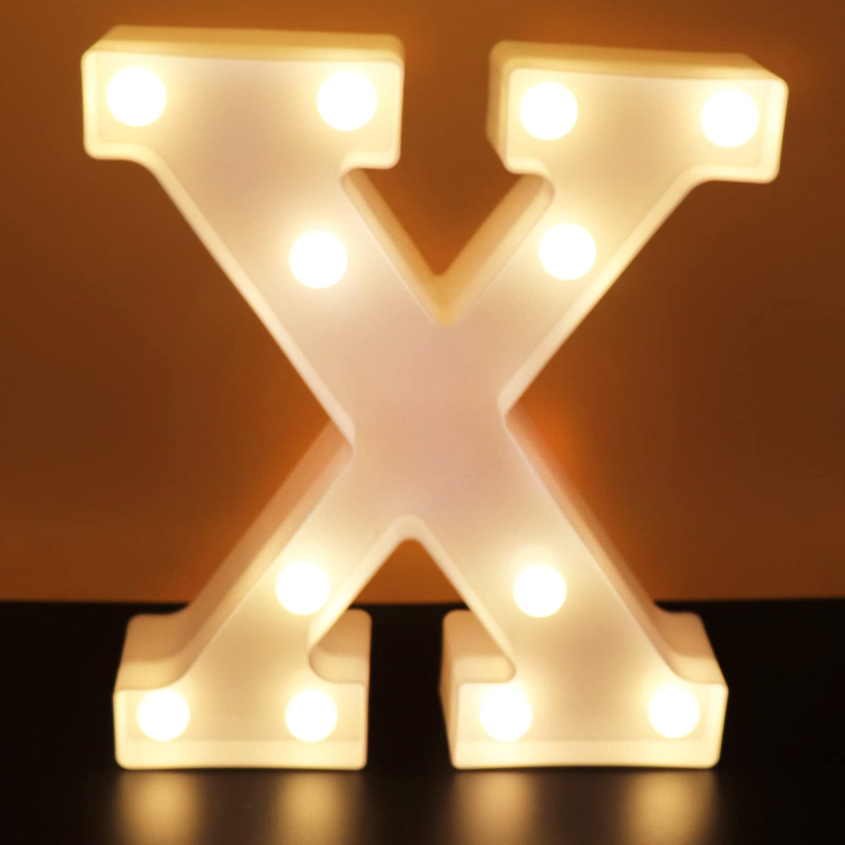 Ausaye Led Letter Lights Alphabet Light Up Letters X Sign For Night Light Wedding/Birthday Party Battery Powered Christmas Lamp 
