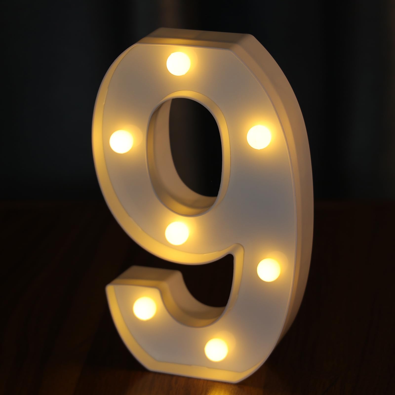 Ifdgctk Light Up Numbers  Led Letters Lights 10 Number  Decorative Lighted Letters  Battery Powered Led Light Up Number For Party  Bar  Night Light  Home Decor(Number 9)