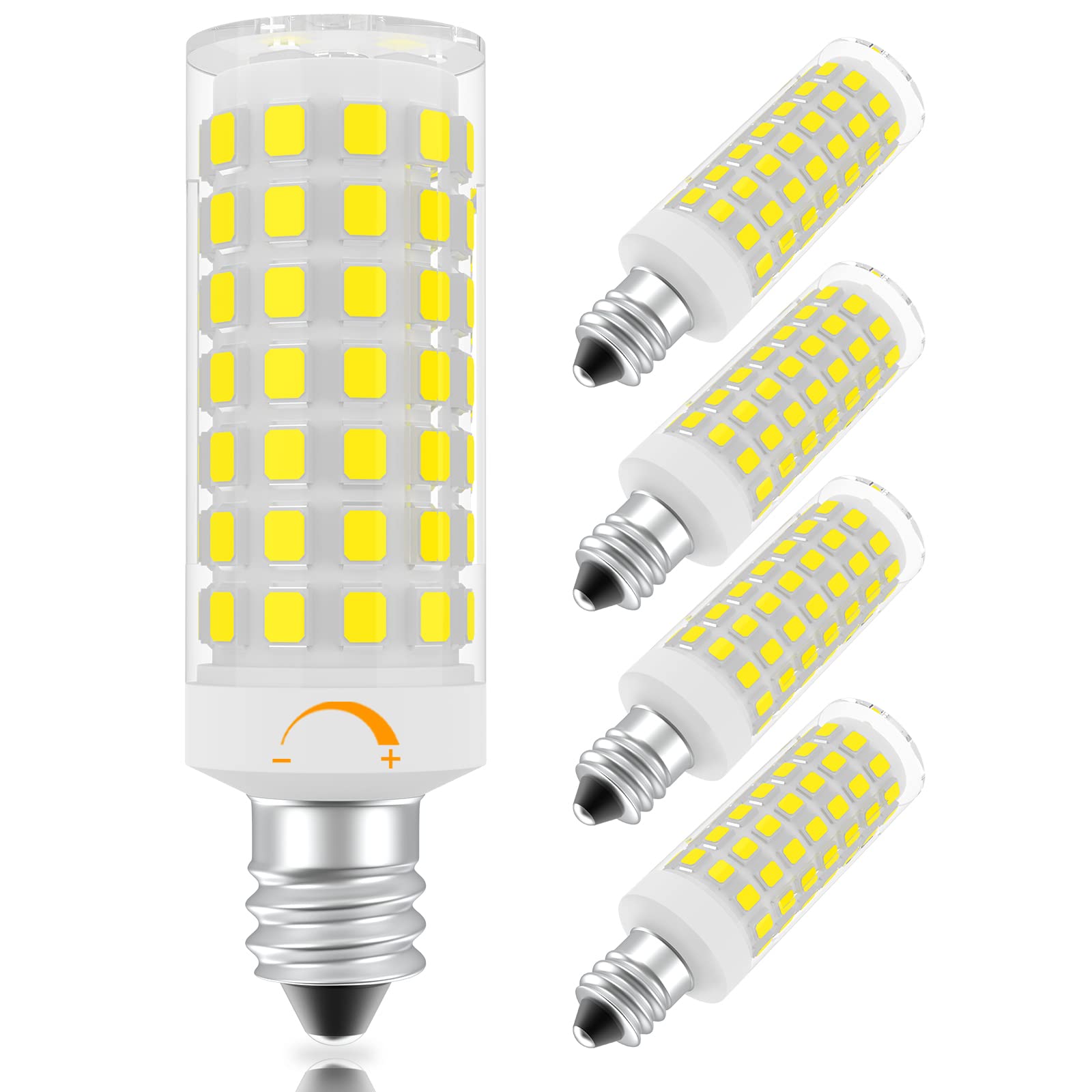 Dumiloo E11 Led Bulb Dimmable, 75 Watt Halogen Equivalent, 7W Natural White 4000K, T4 Mini Candelabra Base, Jde11 120V 75W For C