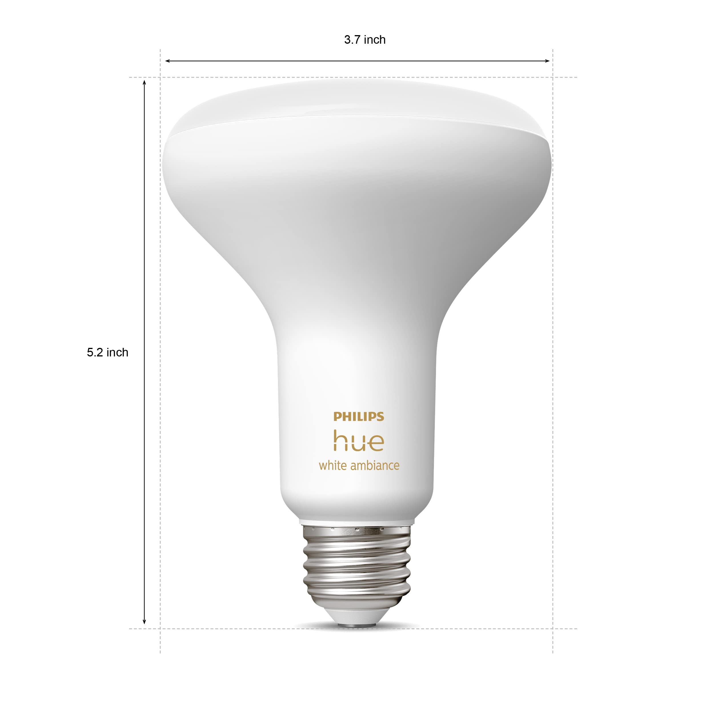 Philips Hue White Ambiance Br30 Led Smart Bulbs (Bluetooth Compatible), Compatible With Alexa, Google Assistant, And Apple Homek