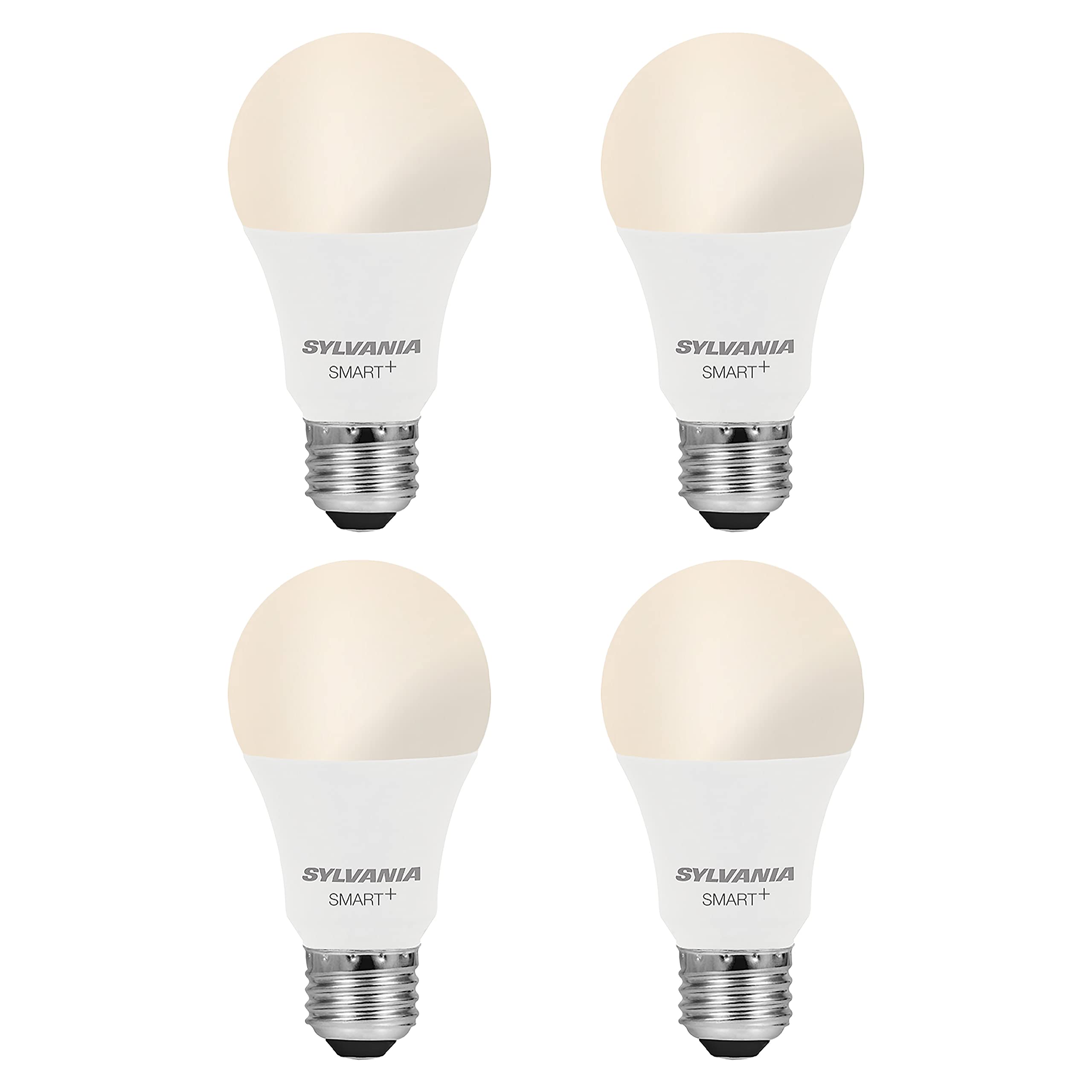 Sylvania Wifi Led Smart Light Bulb, 60W Equivalent Dimmable Soft White A19, Compatible With Alexa And Google Home Only - 4 Pack 