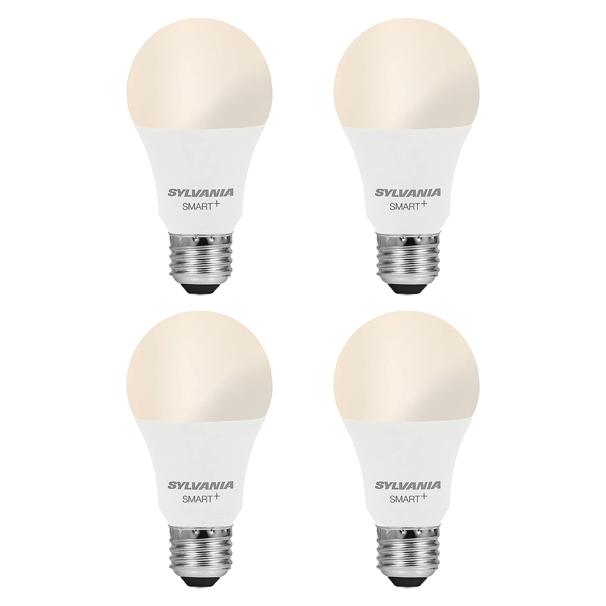 Sylvania Wifi Led Smart Light Bulb, 60W Equivalent Dimmable Soft White A19, Compatible With Alexa And Google Home Only - 4 Pack 