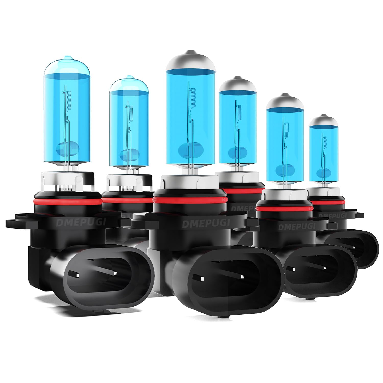 DMEPUGI Headlight Bulbs Compatible With Dodge Ram 1500 2500 3500 2009-2018 halogen Light Bulb, 9005 High Beam + H11 Low Beam + 9