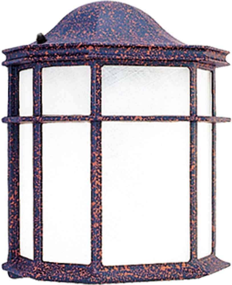 Volume Lighting V6879-30 2-Light Outdoor Wall Sconce, Rust Finish, Glass Material