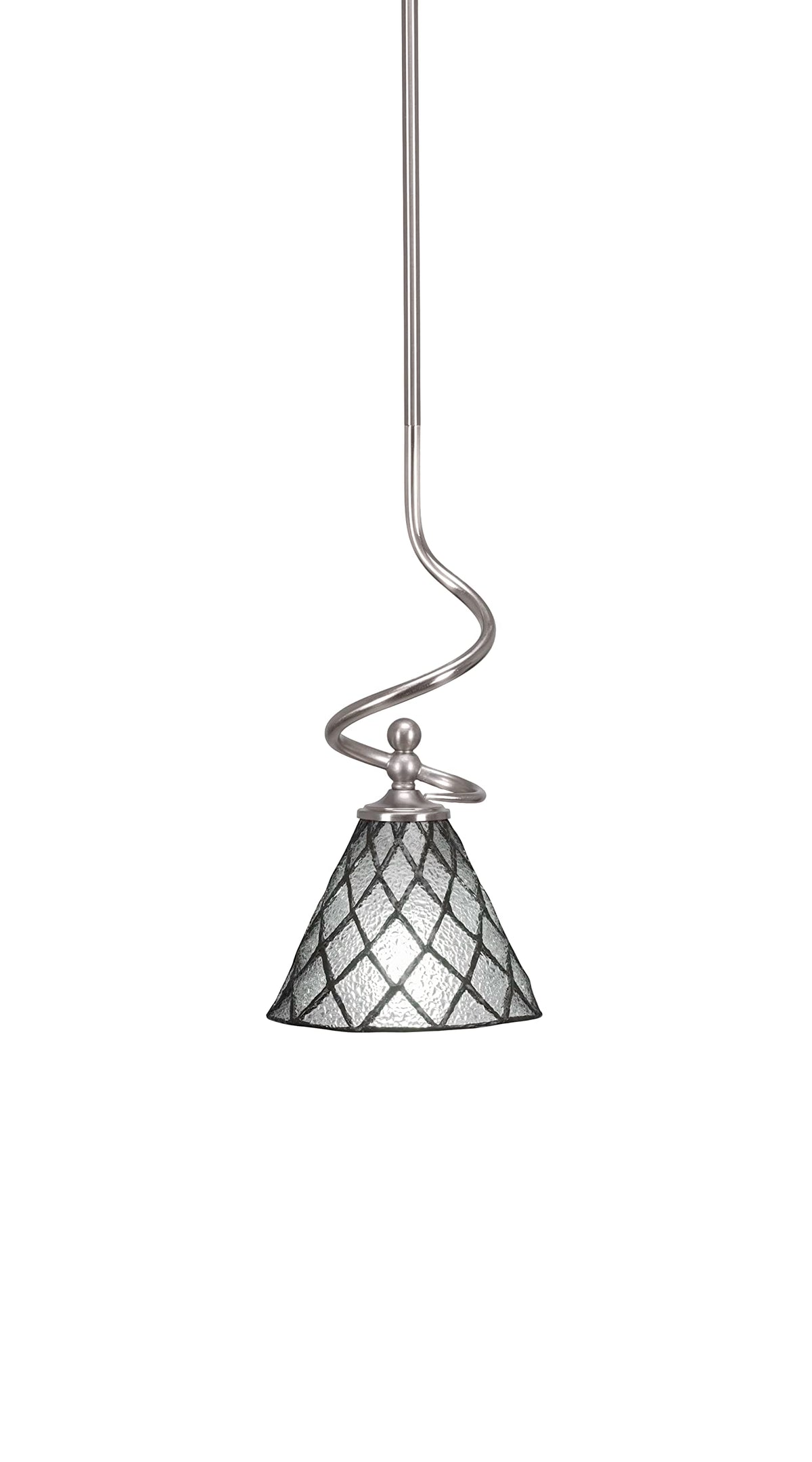 Capri 1 Light Mini Pendant in Brushed Nickel (901-BN-9185)