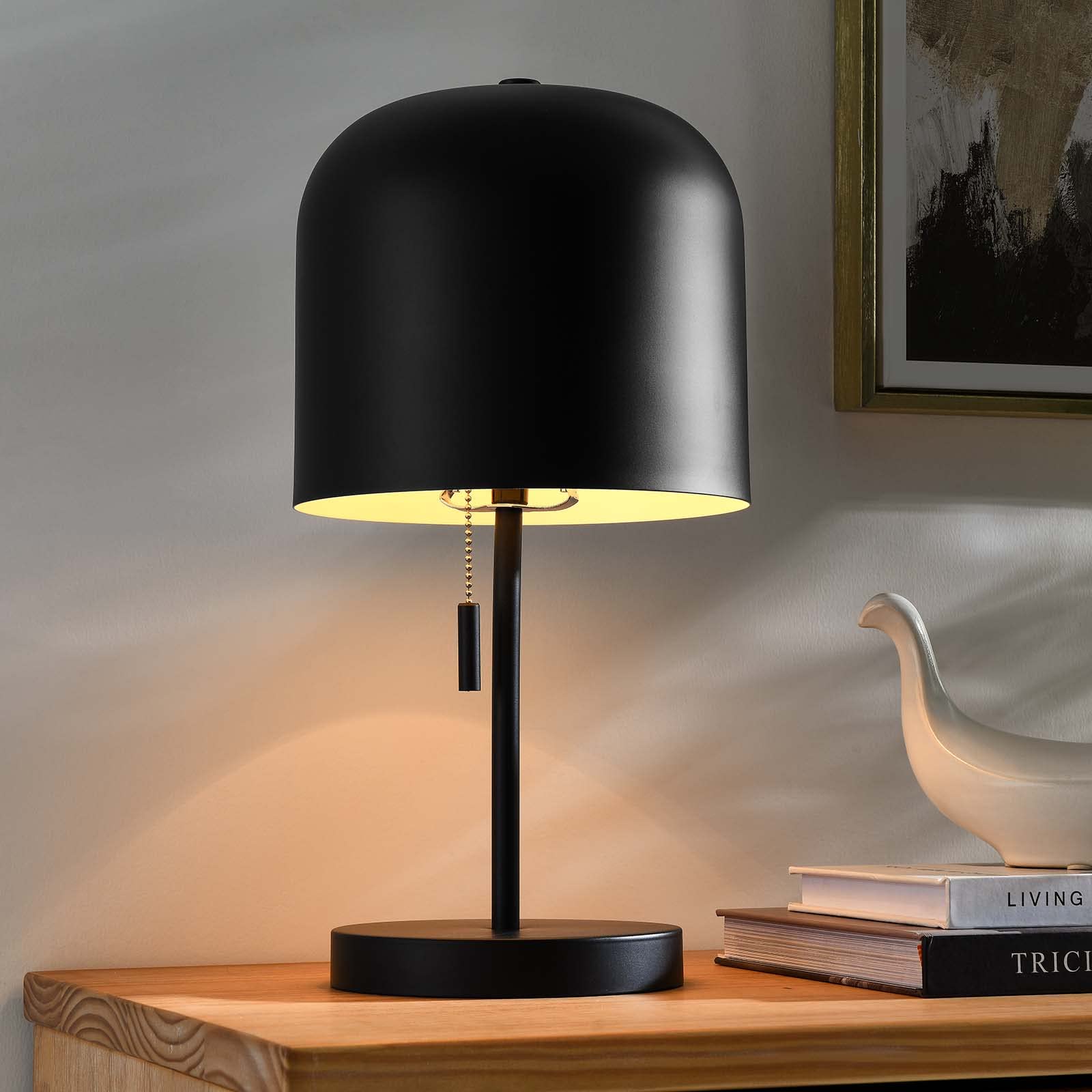 Modway Avenue Table Lamp in Satin Brass