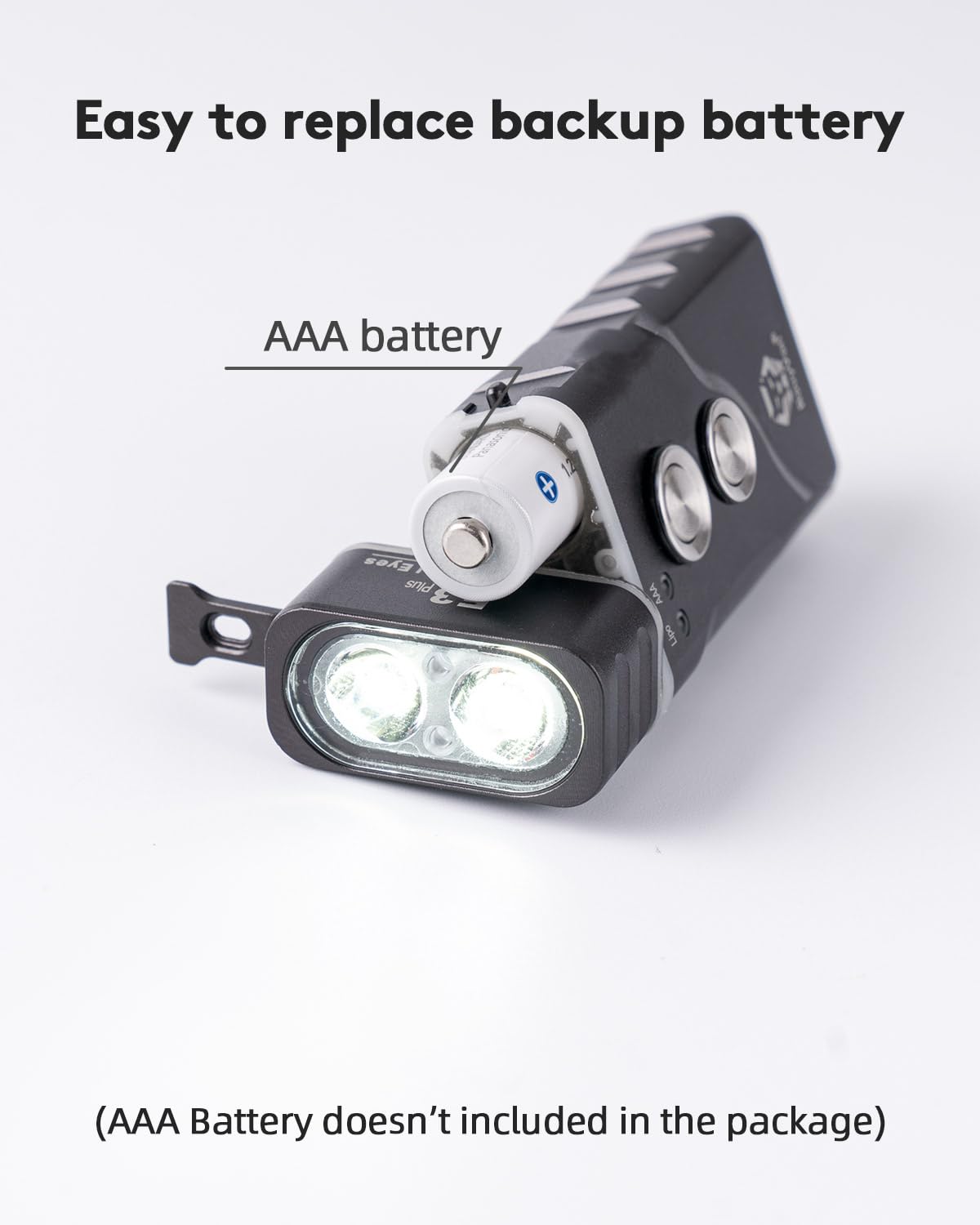 RovyVon E3 Plus Keychain Flashlight 700 Lumen Dual Power Rechargeable G1 Grey Cool White Waterproof for Camping, Hiking, Emergency
