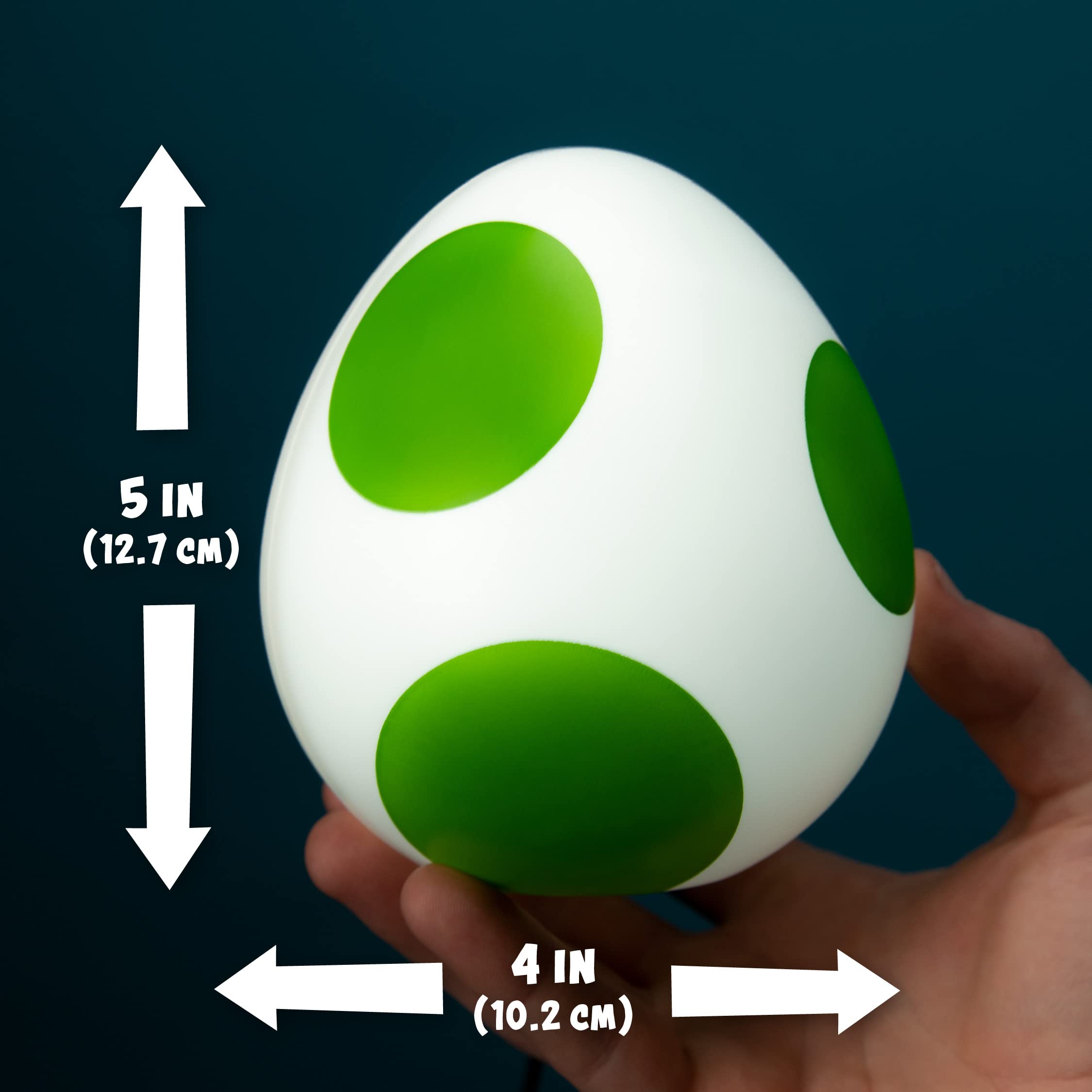 Paladone Yoshi Egg Light - Officially Licensed Super Mario Bros Decor, 4inx5in, Multicolor, Model PP6046NN