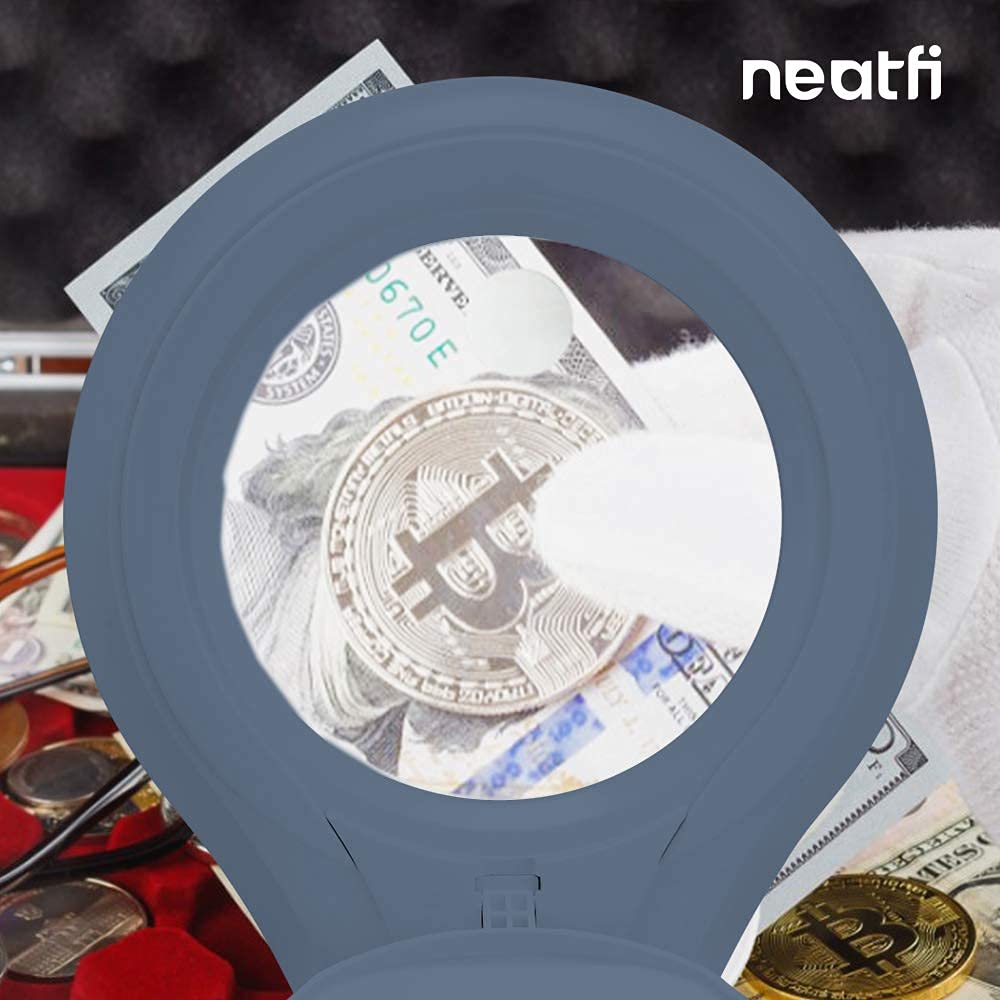 (New Model) Neatfi Bifocals 1,200 Lumens Super Led Magnifying Lamp With Clamp, Dimmable, 60 Pcs Smd Led, 5 Inches Diameter Lens