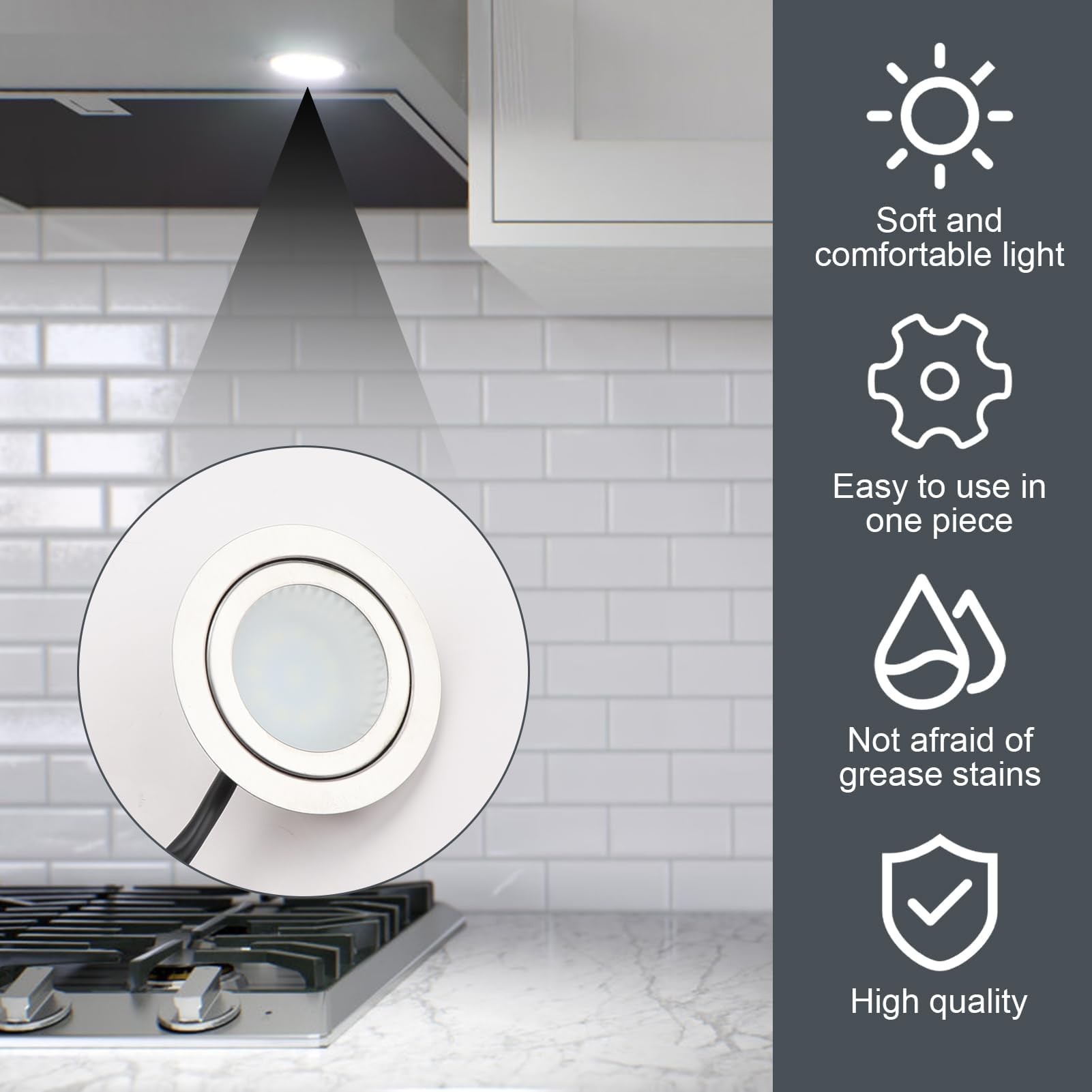 Yenblow 12V Dc 1.5W Range Hood Lights With El Socket  2Pack Hole Closet Stove Led Light Recessed  Bright White Kitchen Range Hood Light Bulbs Replacement  6500K (El Socket-Male-Frosted)