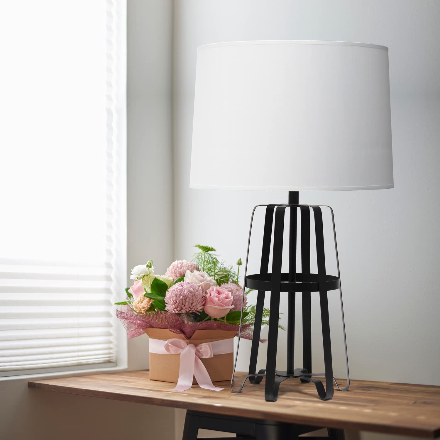 LALIA HOME Stockholm Table Lamp - Iron, Oil Rubbed Bronze, 17x17x28.5 inches, Model LHT-4011-OR