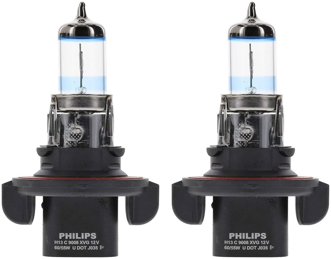 Philips Automotive Lighting 9008 NightGuide Platinum Headlight Bulb - High Beam, Low Beam, Fog, Pack of 2, Clear