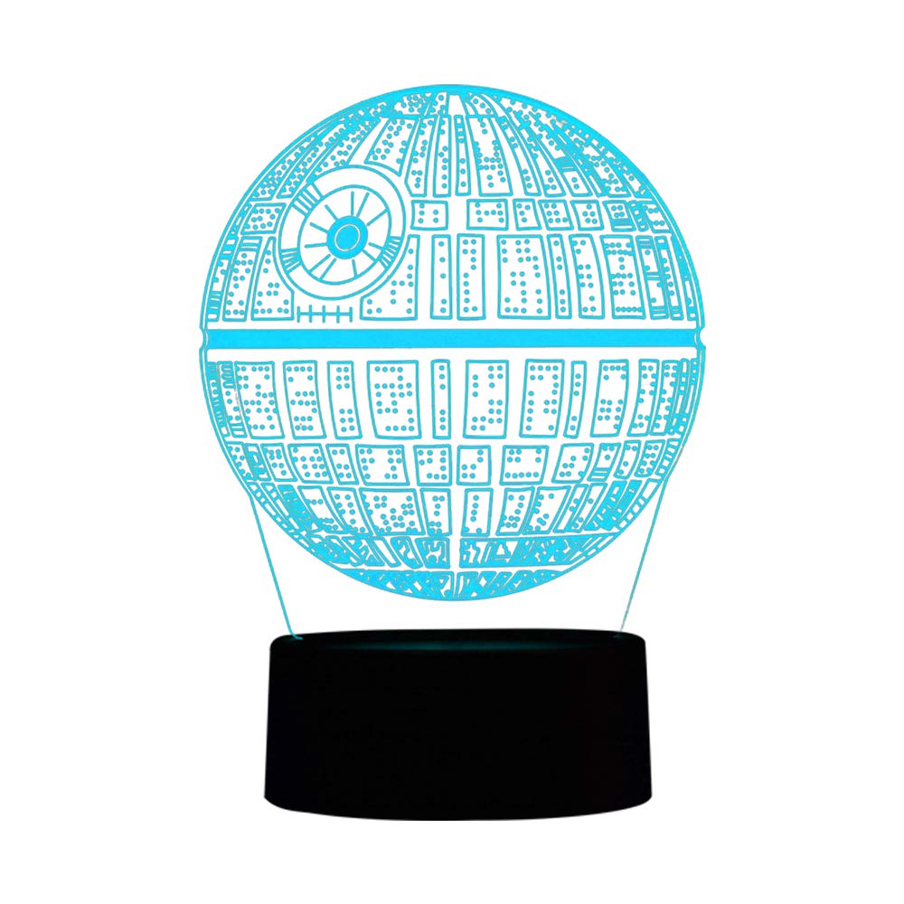 Xinyuanlai 3D Illusion Night Light Desk Lamp, 7 Colors Auto Gradual Changing Usb Powered Led Lights With Touch Switch For Kids G