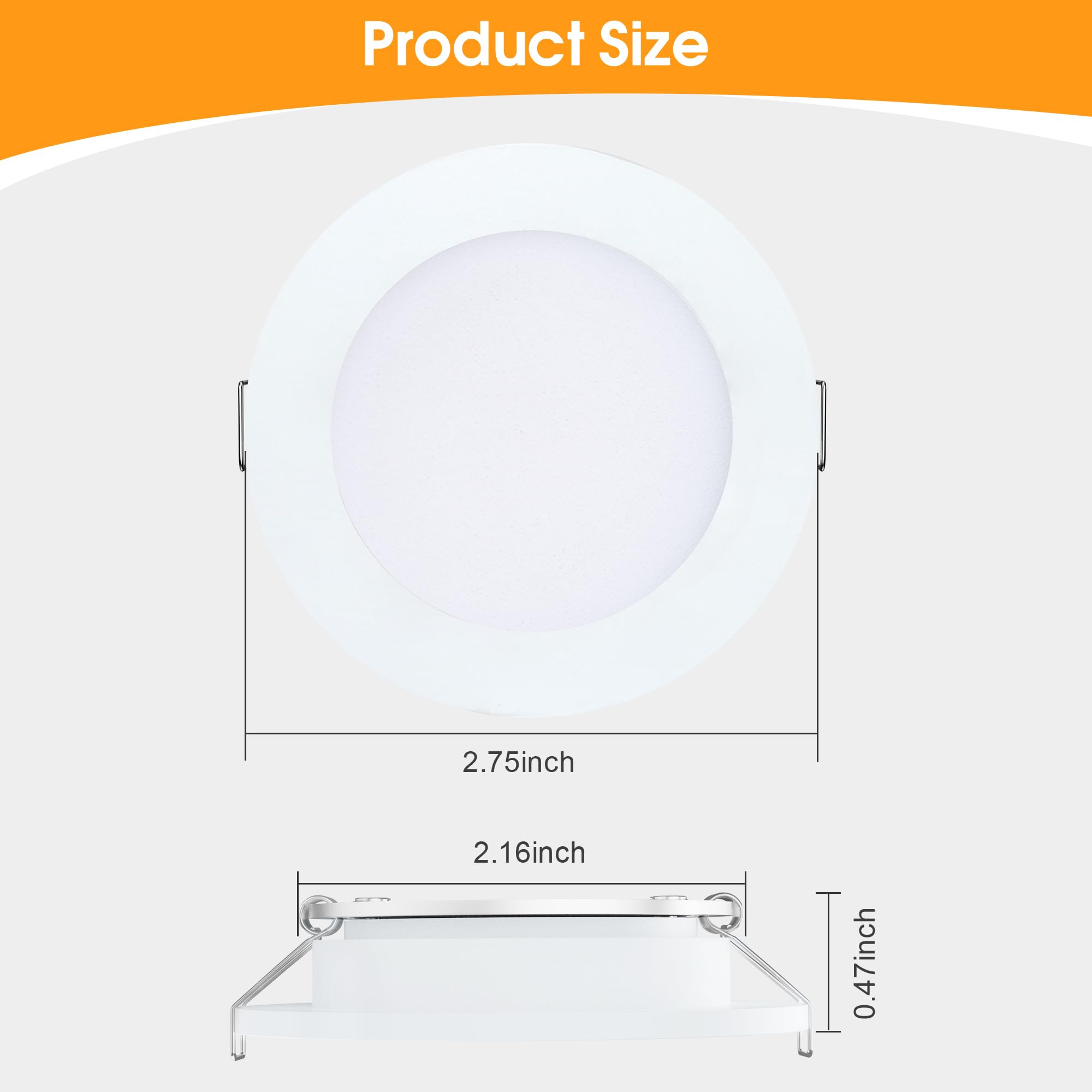 Gzv Rv Puck Light  Rv Led Recessed Ceiling Lights  Dc 12V Led Light For Under Cabinet Camper Van Truck Motorhome Interior Lighting  4 Pack (3000K With White Finish Warm Light)