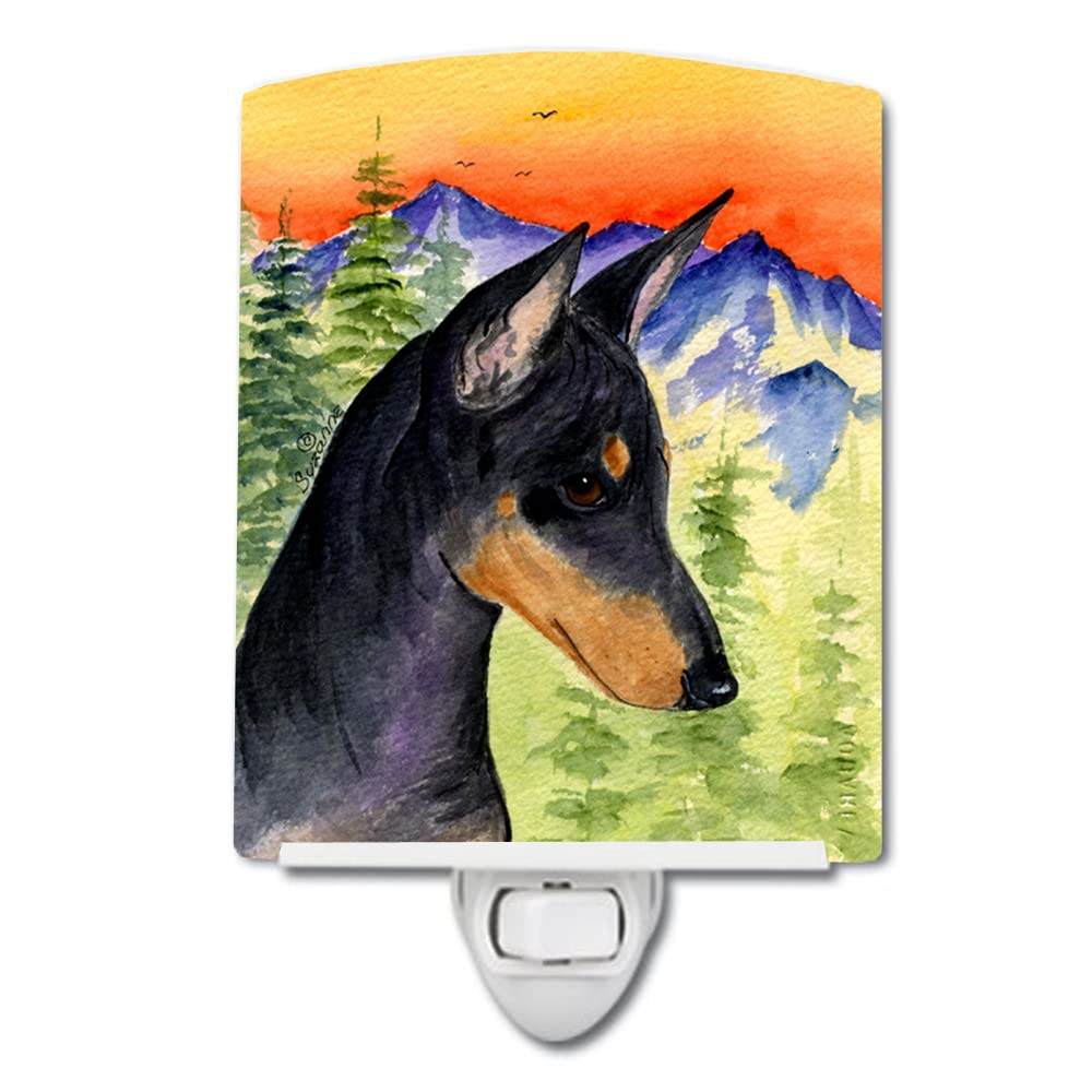 Carolines Treasures Ceramic Night Light, Manchester Terrier, UL-Certified, 6x4x3 inches