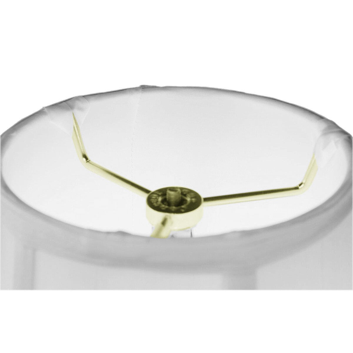 HomeConcept White Shantung Bell Lampshade, 6in Top, 12in Bottom, 9in Slant Height, Medium, Ideal for Table and Desk Lamps