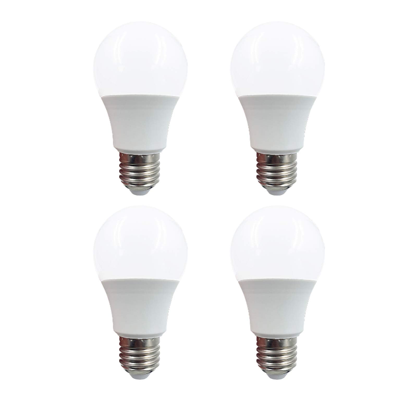 Taysing 12V LED Light Bulb A19 7W Soft White 3000K E26 Screw Base - 4 Pack, Aluminum, Low Voltage for RV, Marine, Off Grid