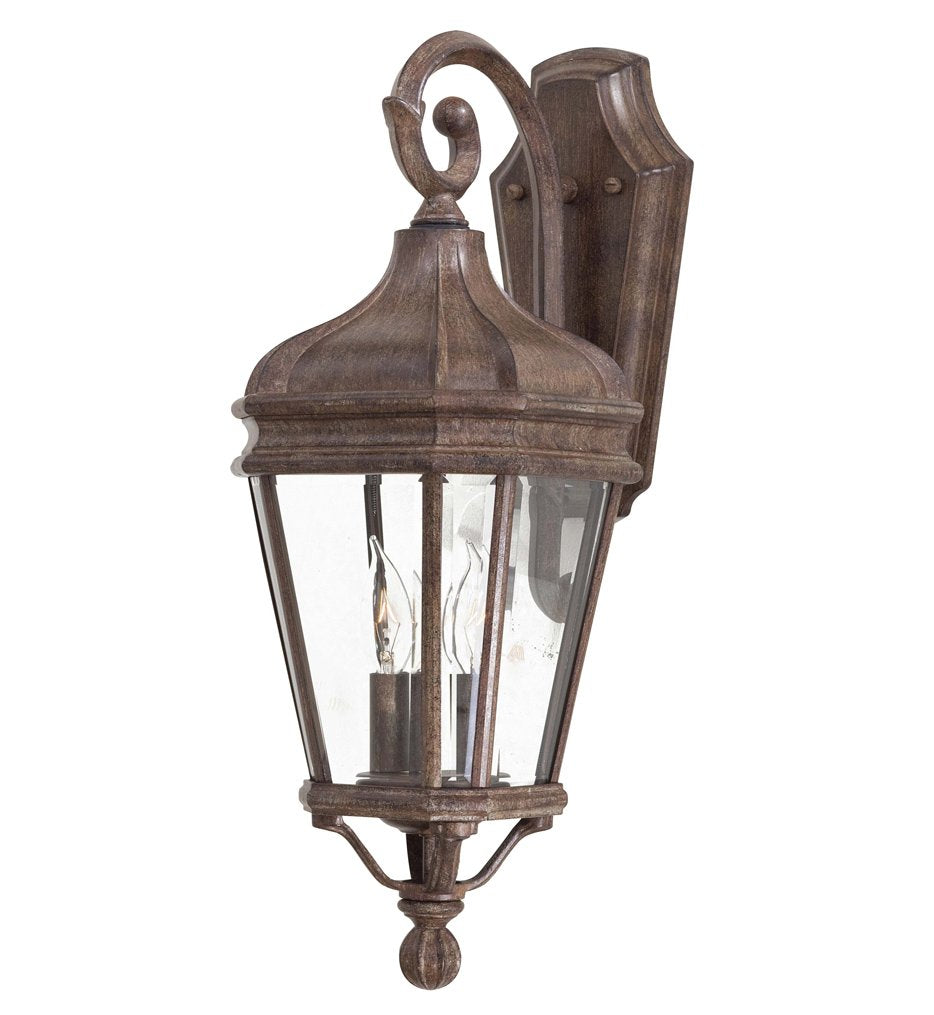 Minka Lavery Outdoor Wall Light 8691-61 Harrison Cast Aluminum Exterior Wall Lantern, 120 Watts, Rust