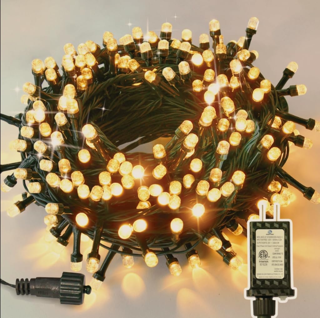 Christmas Lights, 200 LED 76FT Christmas Tree Lights, 2024 Upgraded Twinkle LED String Lights with 8 Modes for Indoor/Outdoor Xm