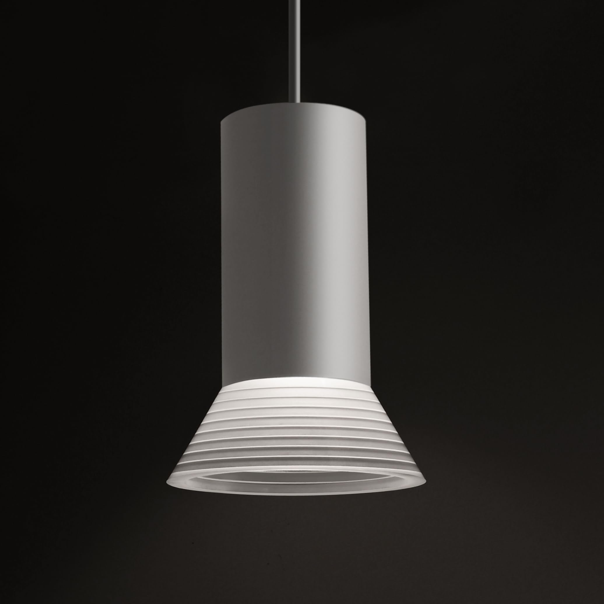 White Pendant Light,Modern Hanging Bedside Lamp,Kitchen Island Pendant Lighting with Acrylic and Aluminum Lampshade,Small Pendan