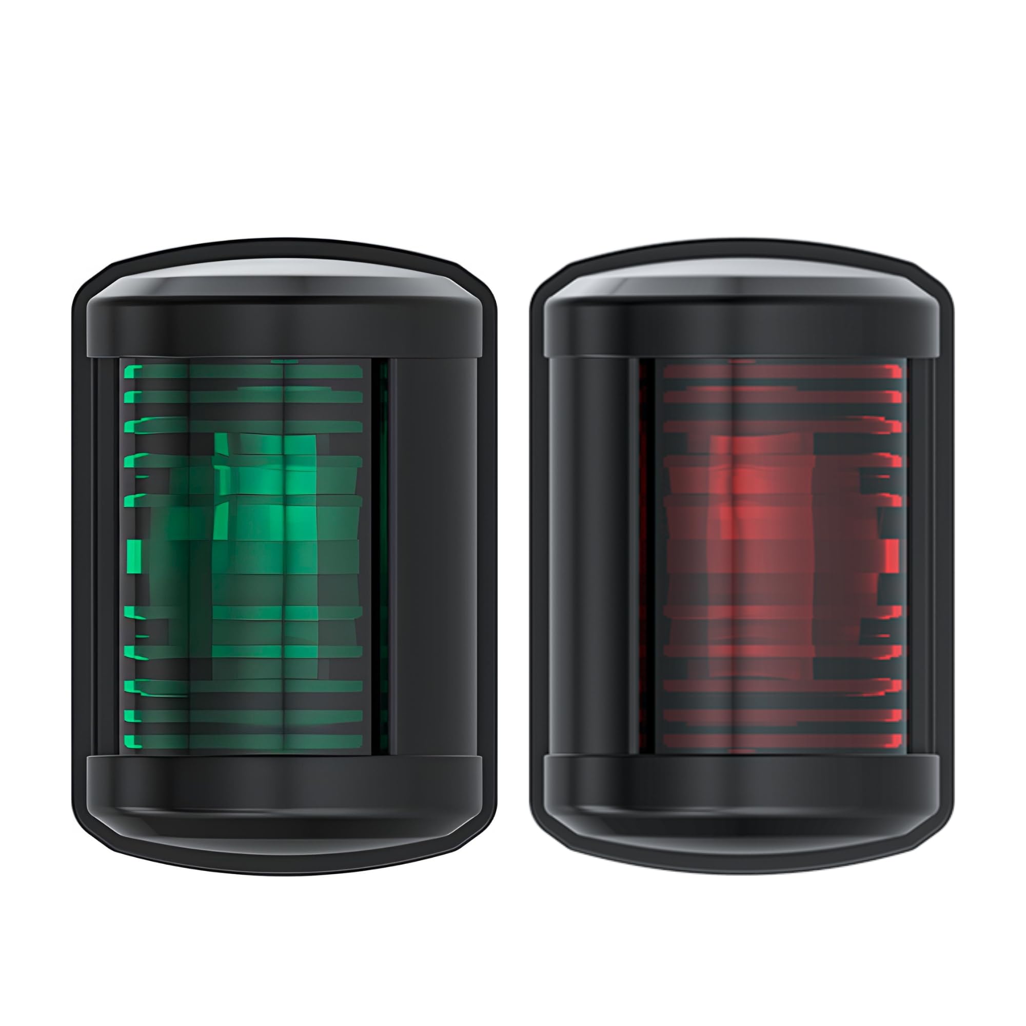 SEAFLO LED Navigation Light - 12V Waterproof, 1W, 2NM Visibility, Regular Size, Green Starboard & Red Port, Model SFNL011-PB-02