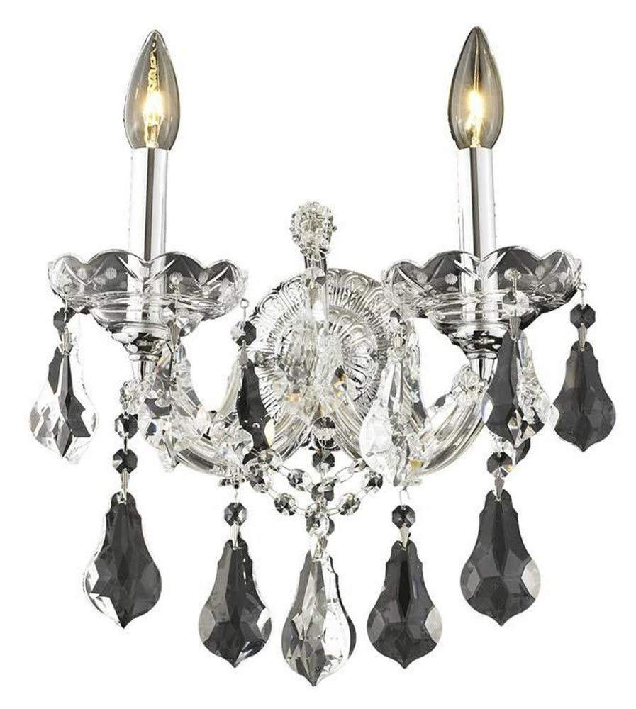 Elegant 2801W2C/Rc Maria Theresa 2 Light Chrome Wall Sconce