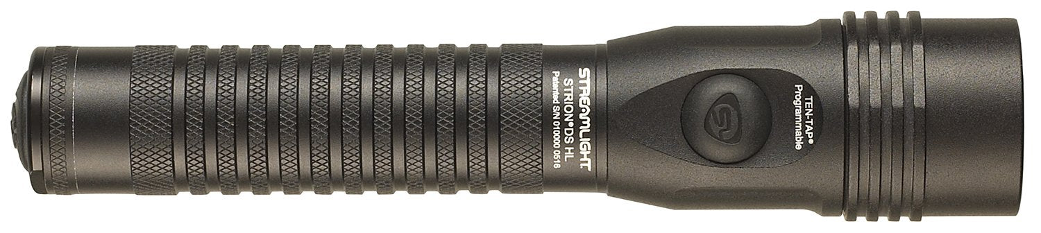 Streamlight 74612 Strion Ds Hl 700-Lumen Rechargeable Flashlight With Iec Type A (120V/100V) Ac/12V Dc, And 2 Holders, Black