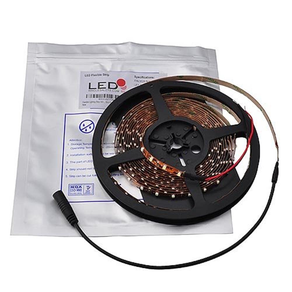 LEDwholesalers 16ft Flexible LED Ribbon, 300xSMD3528, Green, Model SYNCHKG018446, Plastic Material