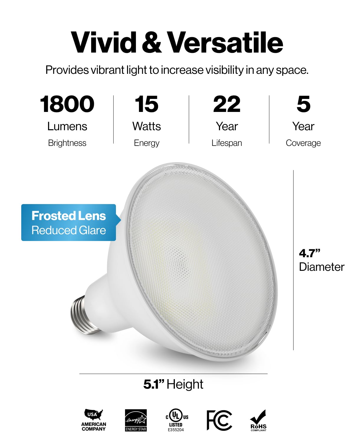 Sunco 12 Pack Outdoor Flood Light Bulbs, Par38 Led Flood Lights Waterproof, 1800 Lm, 15W (150W Equivalent), 3000K Warm White, Di