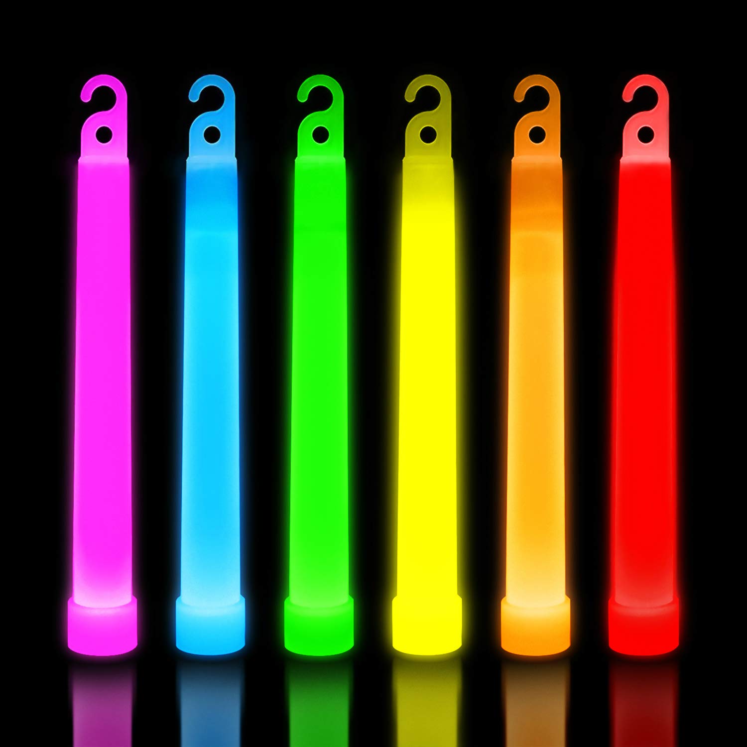 30 Ultra Bright Glow Sticks in Bulk - Multi Use Glowsticks for Parties, Camping, Emergency Light and Survival Kit with 12 Hours