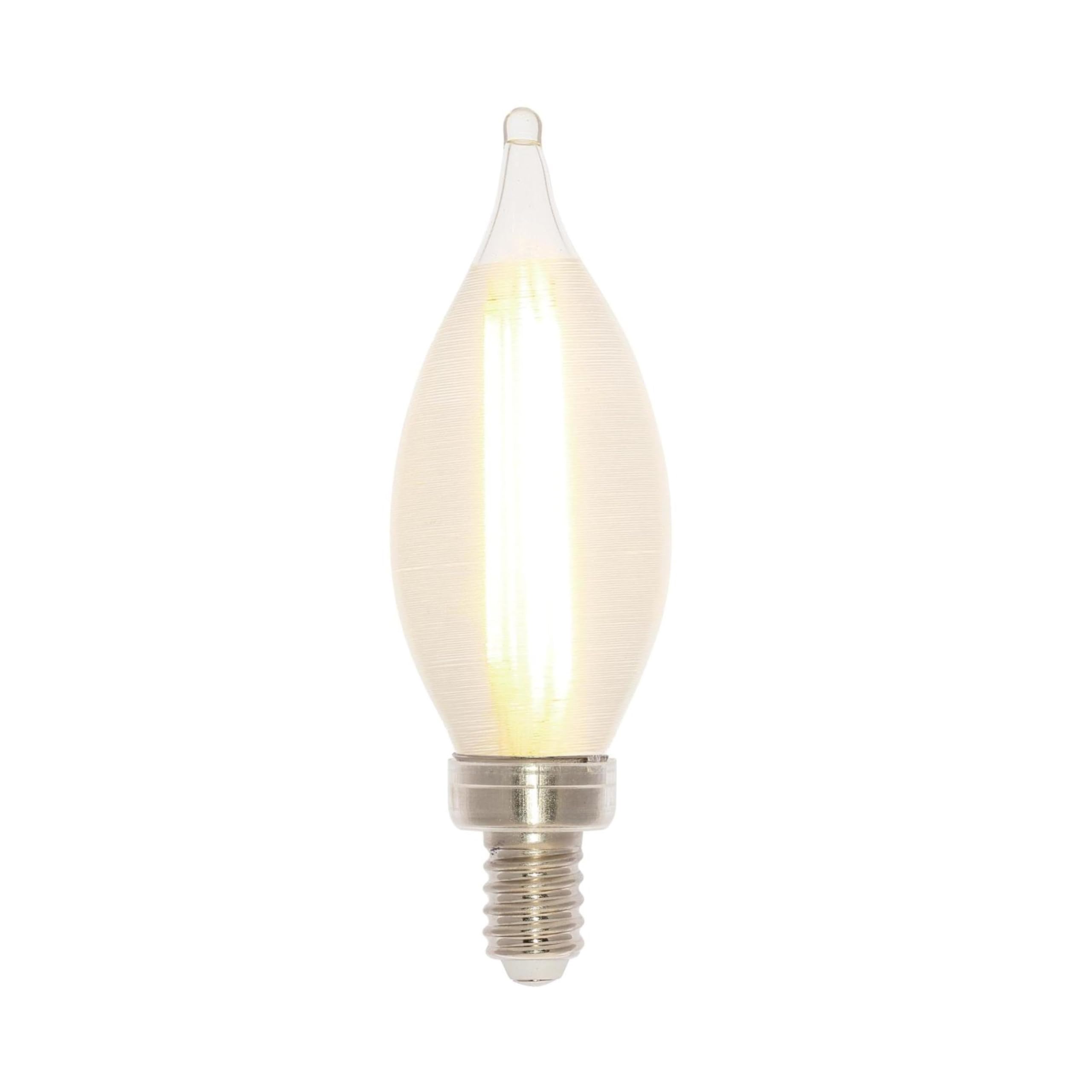 Westinghouse 5275000 4.5 Watt (60 Watt Equivalent) Glowescent C11 Dimmable Clear Spun-Satin Led Light Bulb, Candelabra Base
