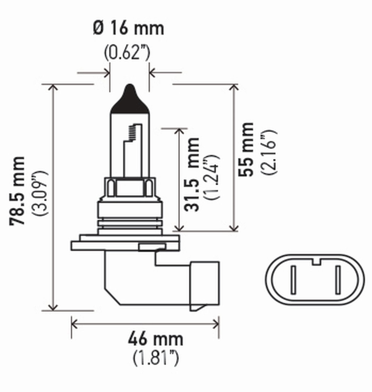 HELLA 9006 80WTB High Wattage Bulbs, 80W, 12V, Clear, 2 Pack