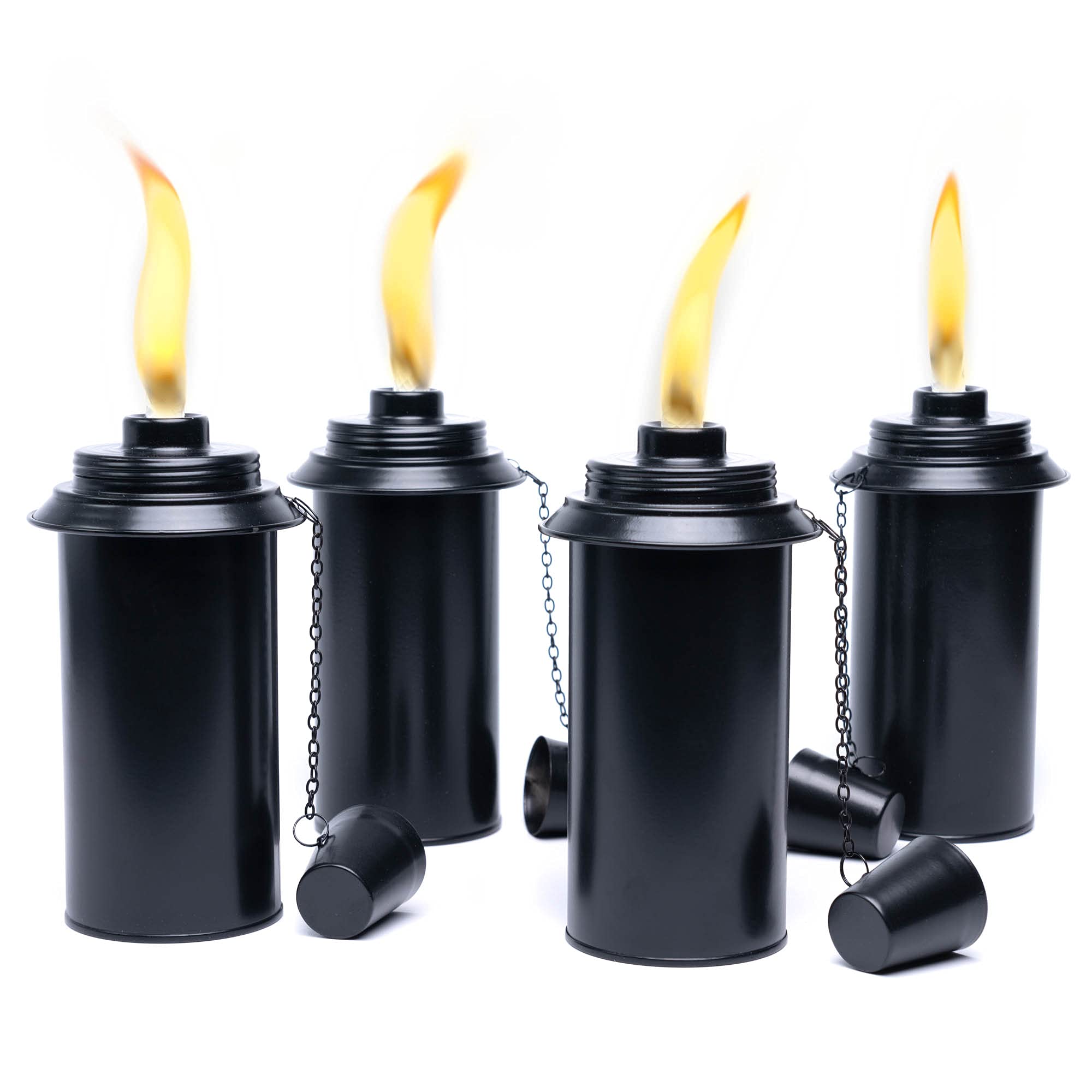 Backyadda Torch Replacement Canisters, 16 Oz, 4-Pack, Compatible With Most Tiki Brands, Metal