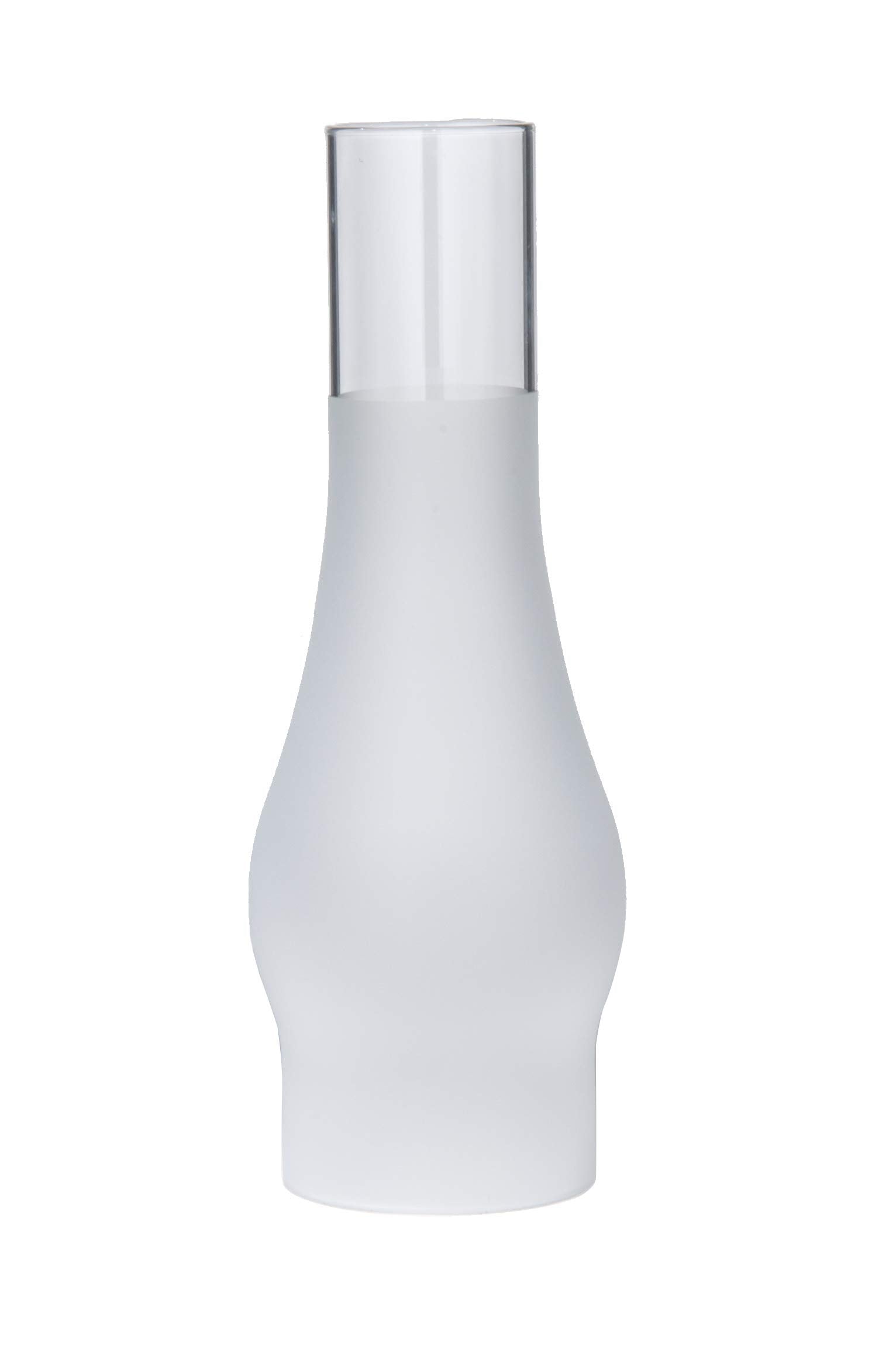 B&P Lamp Glass Lamp Chimney 2 5/8in x 10in Frosted Decoration Model 57943
