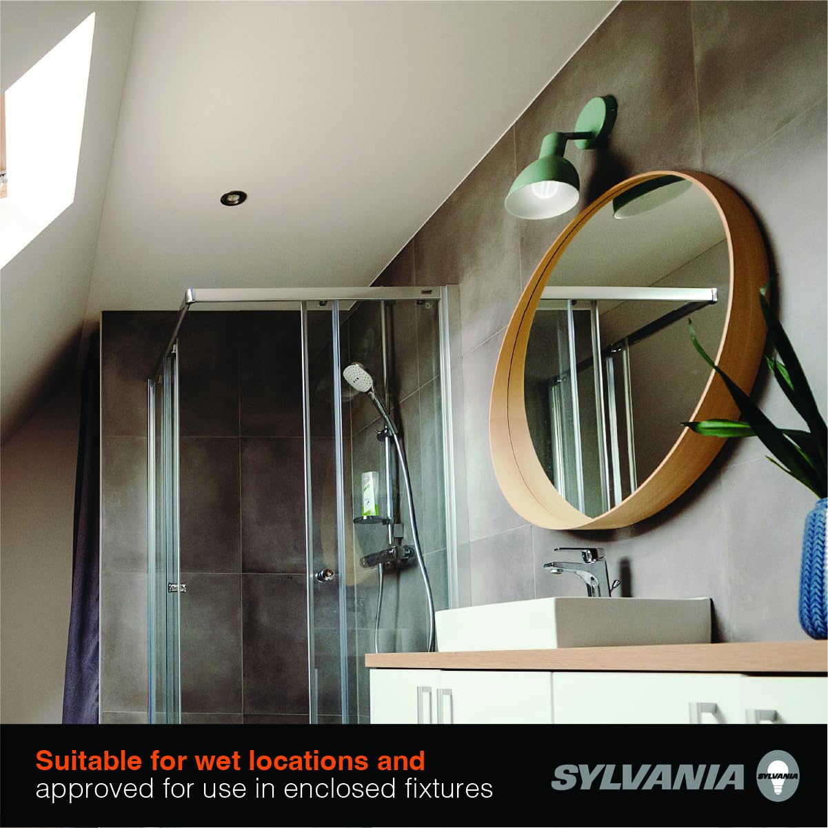 LEDVANCE Sylvania A19 LED Filament Bulb, 11.5W, Dimmable, 1500 LM, 5000K Daylight, 2 Pack, Plastic,