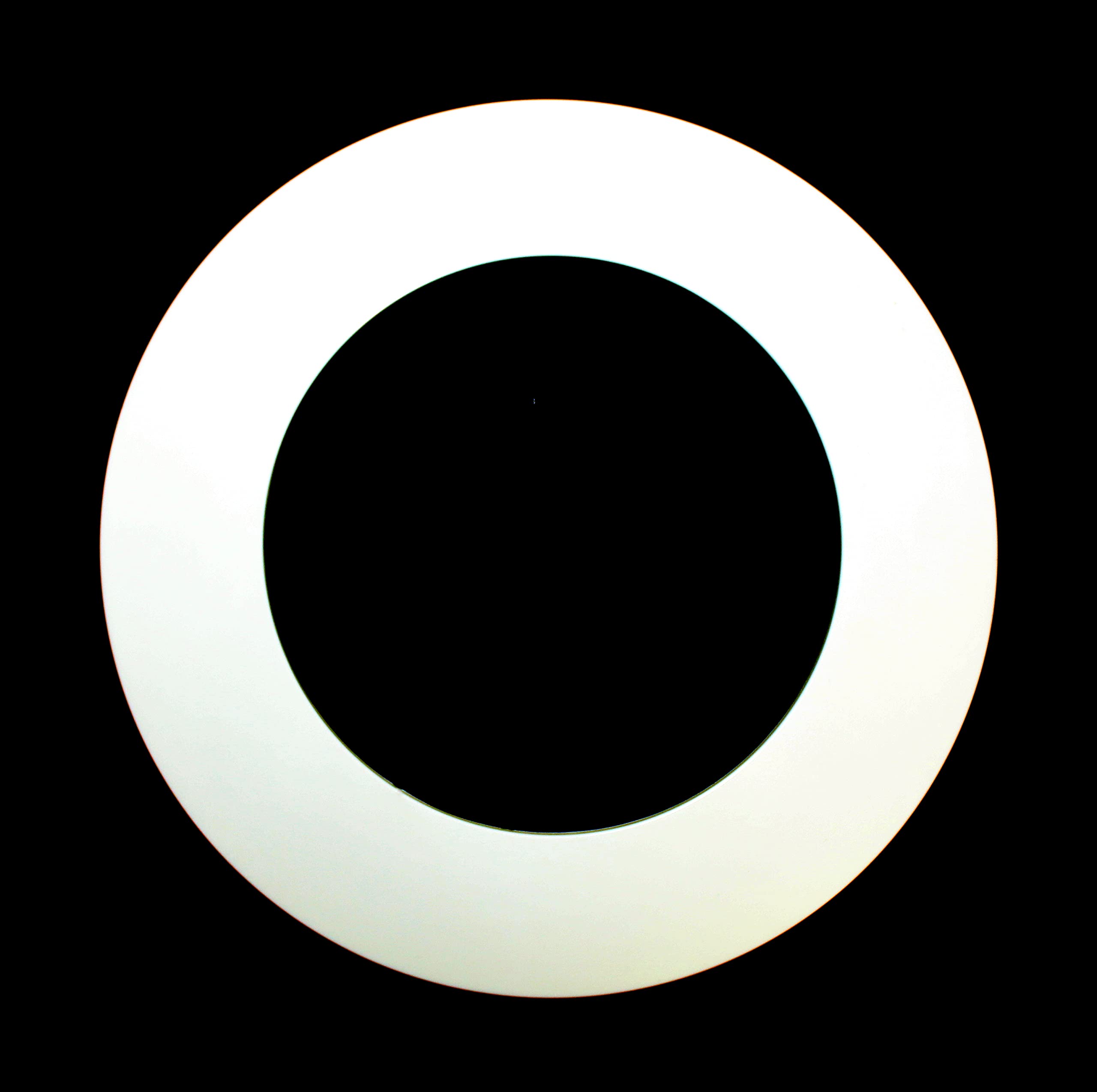 Plastic 4.25&quot; Light Trim Goof Ring For 4&quot; Inch Lighting Fixture Recessed Can (5, Off-White)