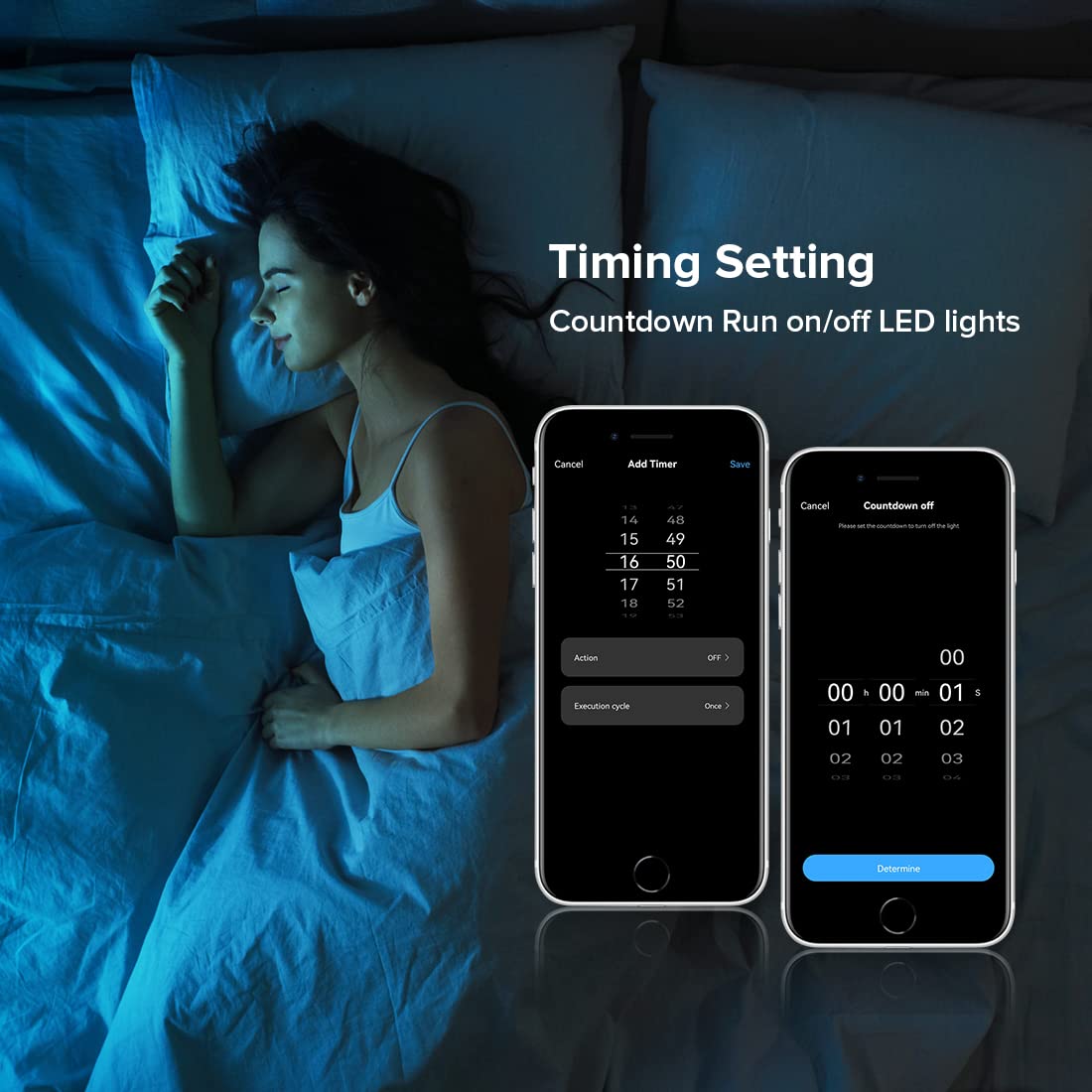 SEZO C02W WiFi Bluetooth LED Strip Controller - Smart Life App, Voice Control, DC12-24V, CCT WiFi Controller