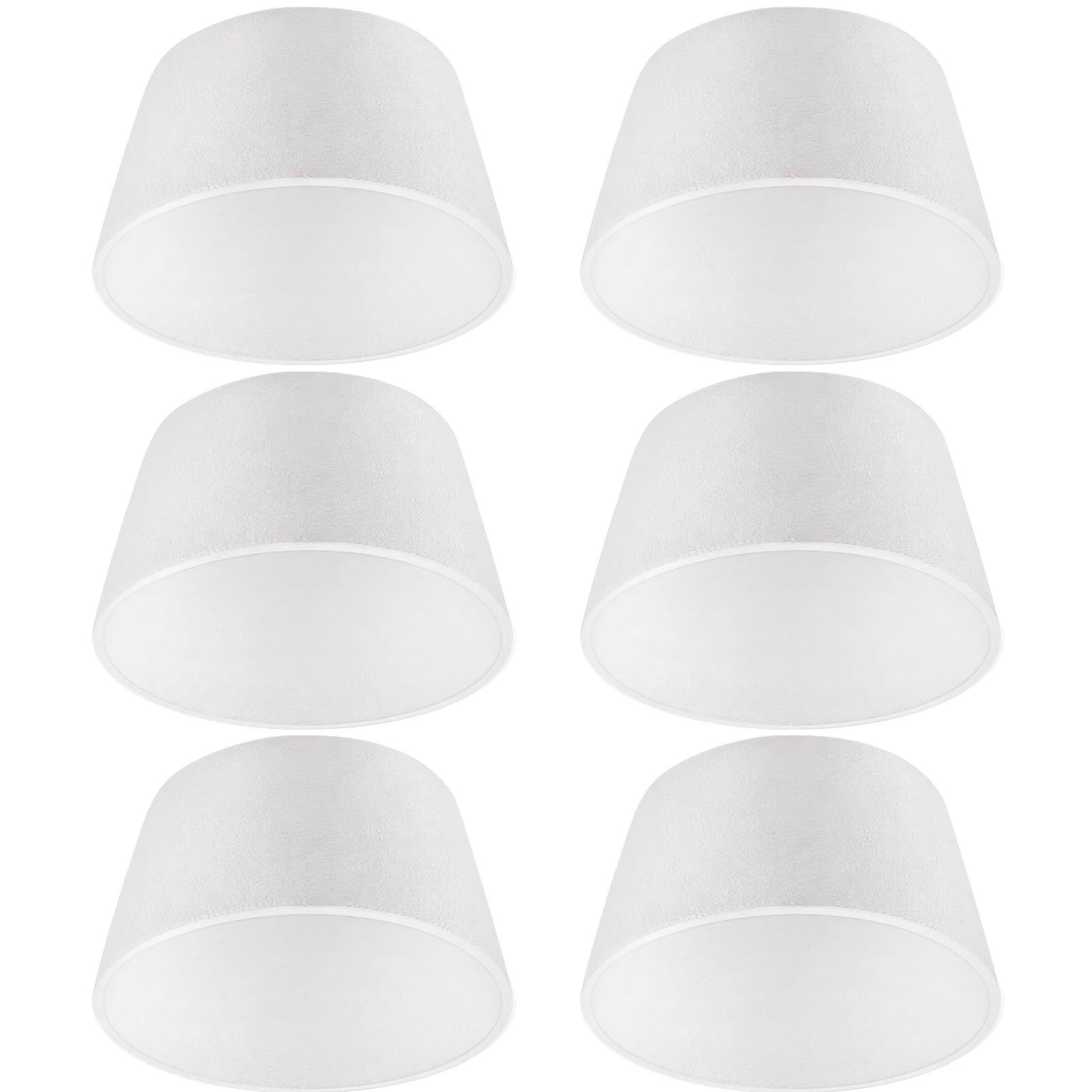 ZeahVeyora 6 Pack Recessed Light Insulation Cover, Fire-Resistant Ceramic Fiber,Large 15 Base x 12 Top x 8 H Fits 6    & 5    Ca