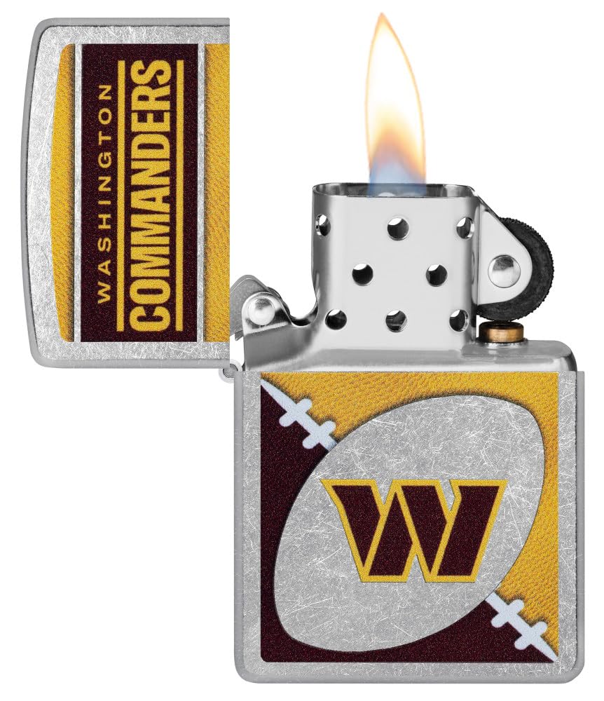 Zippo Nfl Washington Commanders Street Chrome Pocket Lighter