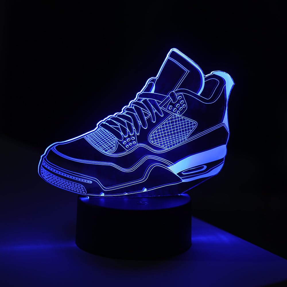 EXIGENT 3D LED Light Sneakers Lamp - Acrylic Illusion Night Light - Sneaker_A Model