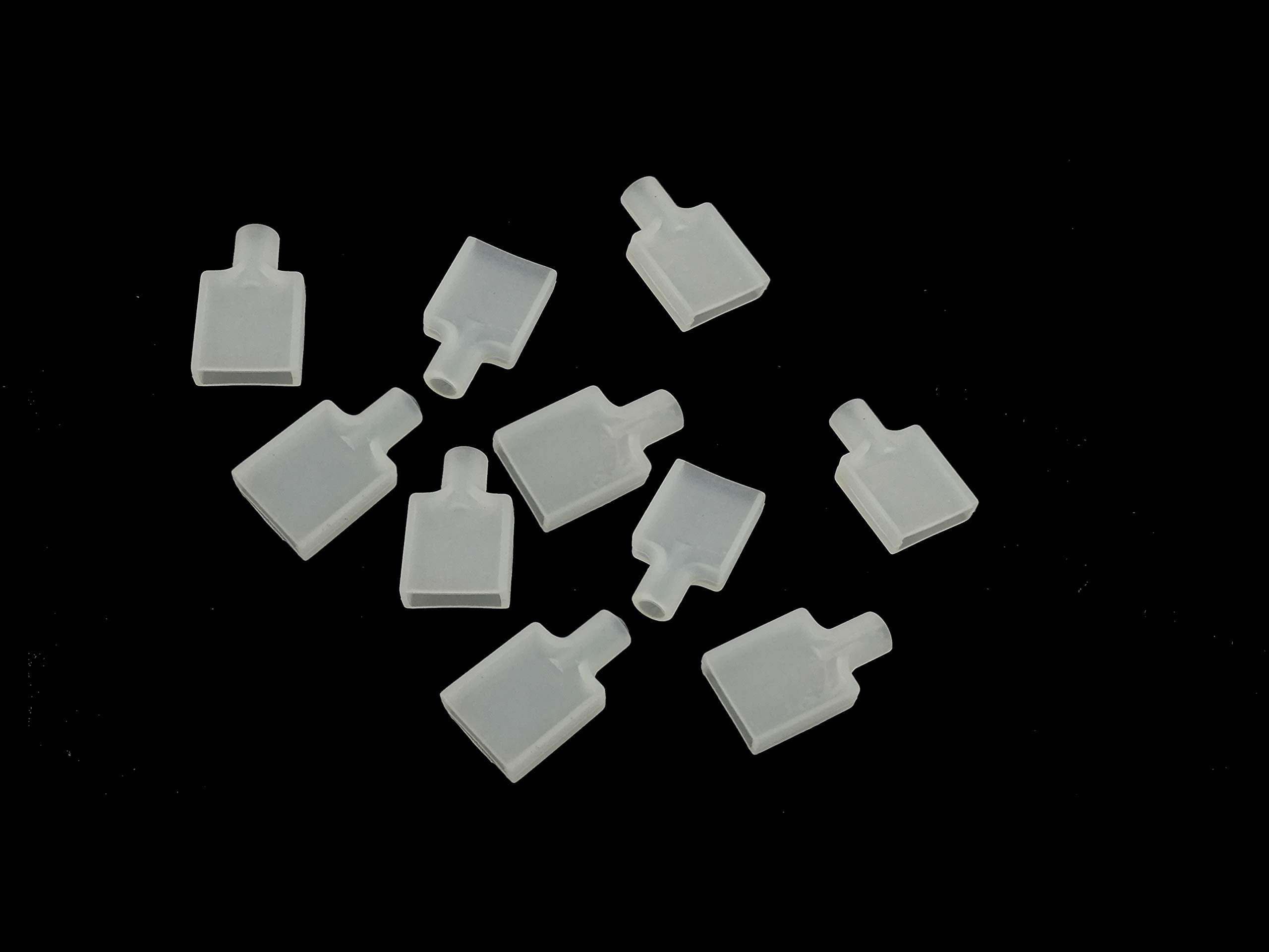 Msdusa 50 Pack Cable Cap With Sealant Use For 12Mm/0.47In Width Ip67/Ip68 Waterproof Led Strip Light