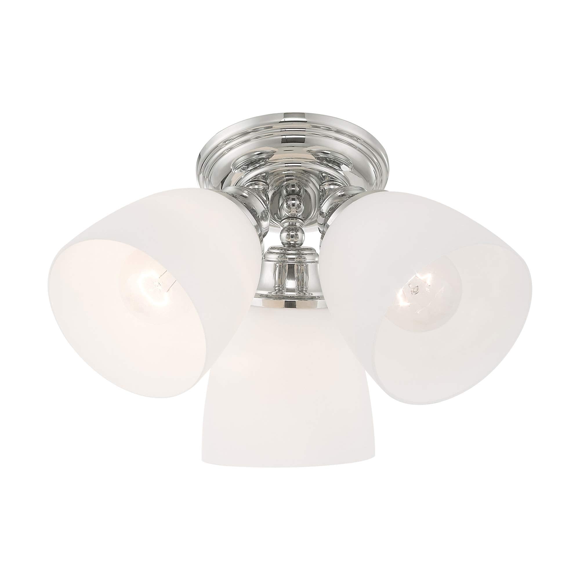 Livex Lighting 13664-05 Somerville 3-Light Ceiling Mount, Chrome
