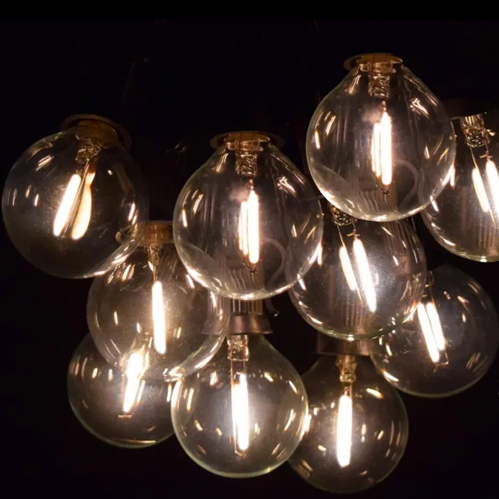Lampat String Lights  Led 25Ft G40 Globe String Lights With Bulbs-Ul Listd For Indoor/Outdoor Commercial Decor (75 Ft)