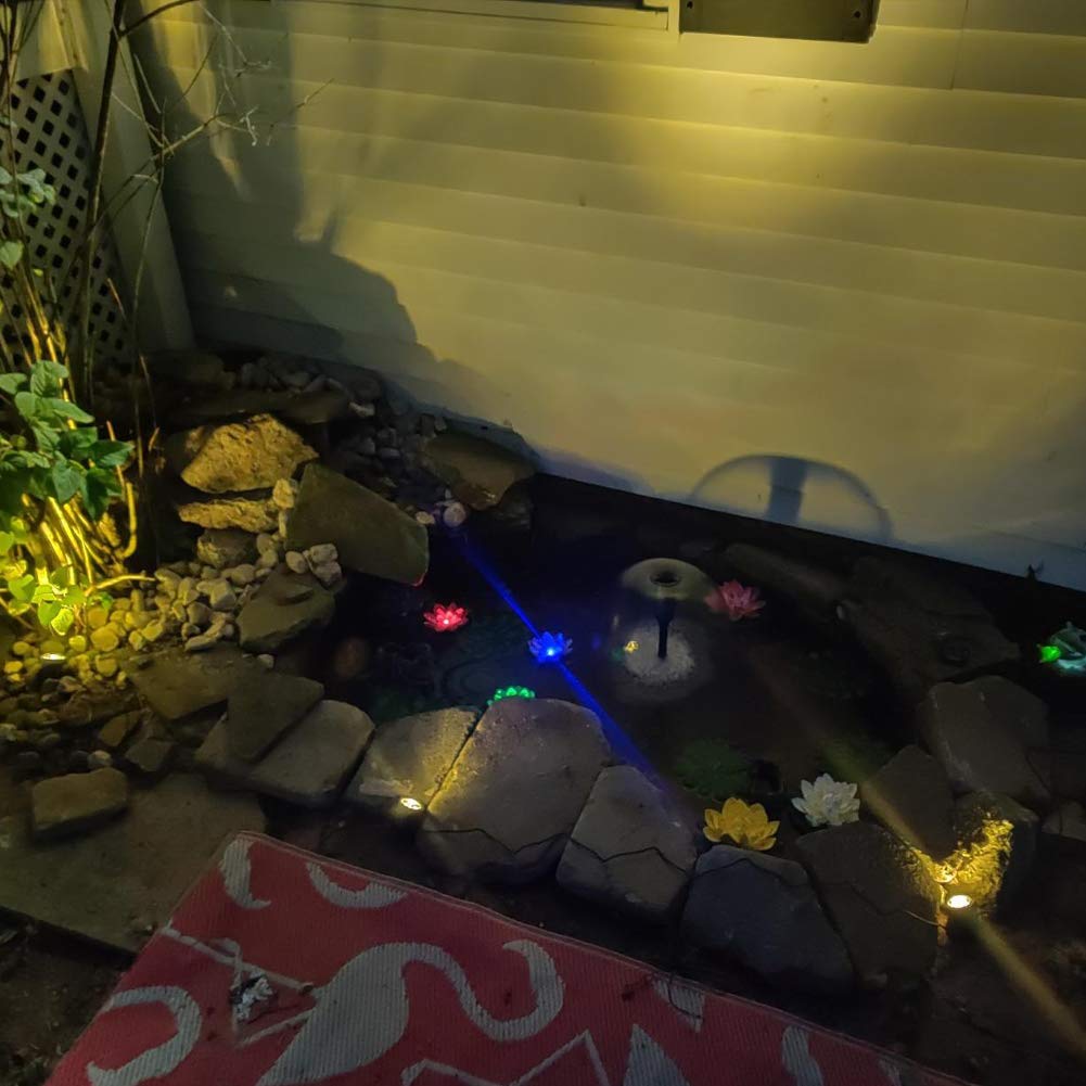 Superdream Floating Solar Lily Pads Lights For Pond Decor, 16 ''