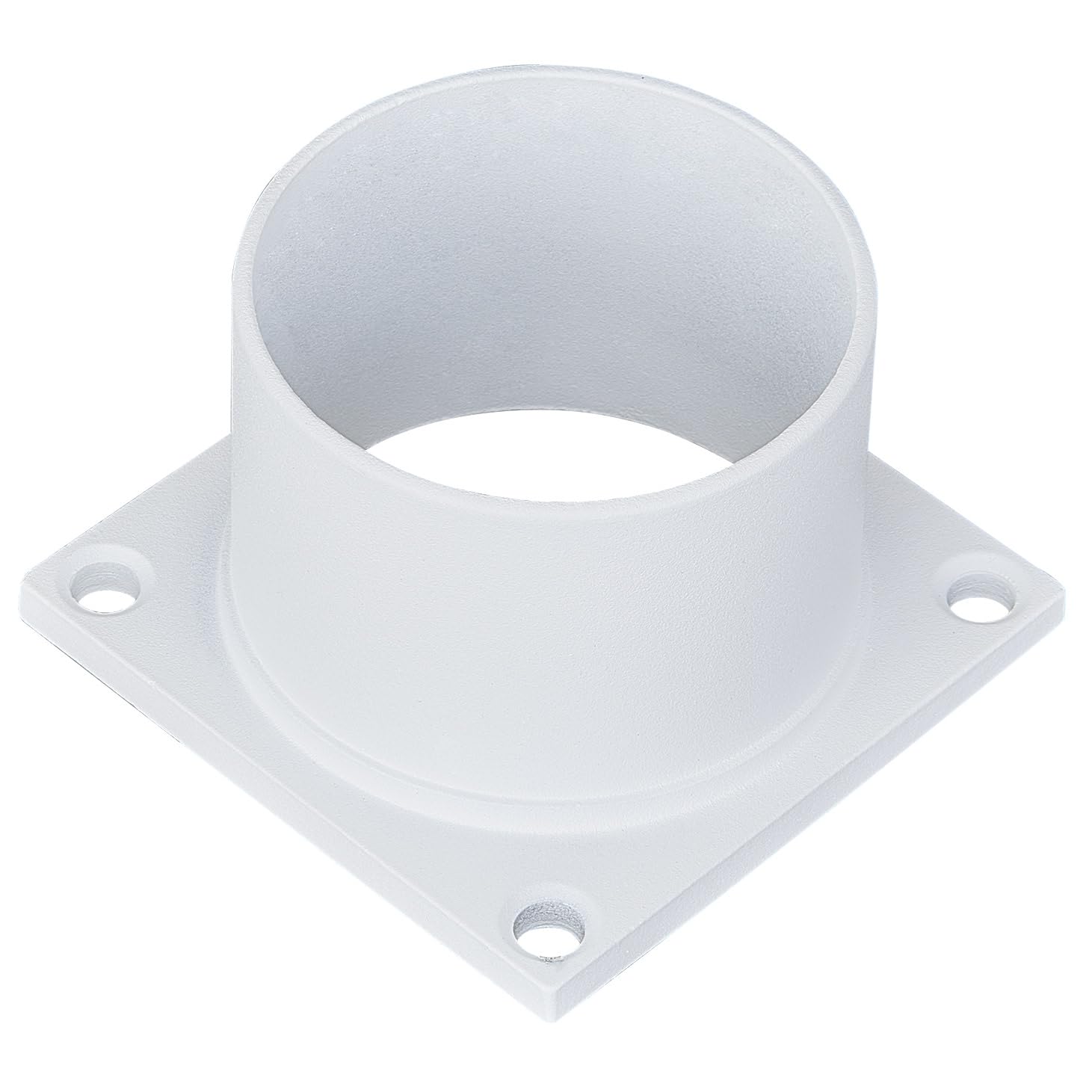 Design House 590059 Standard 3-Inch Fitter Outdoor Pier Base Round Accessory Mount for Deck Porch Patio, White
