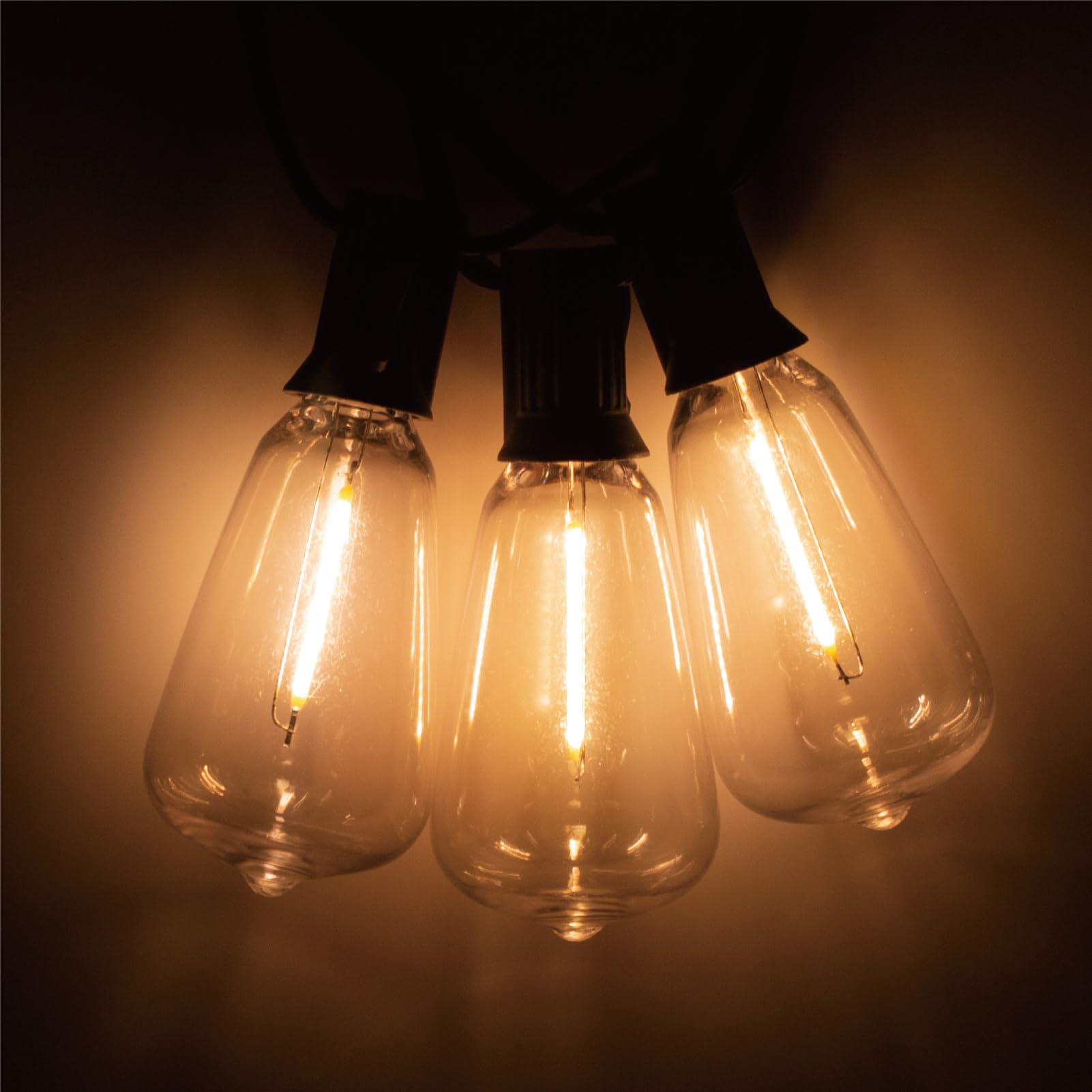 Visterlite St38 Led String Light Bulbs, 1.5 Inches Shatterproof Led Replacement Bulbs For Outdoor String Lights, 1Watt Equvanlen