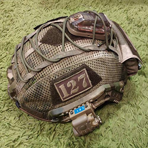 LThyzszb Tactical Helmet Light - LED & IR Strobe Flashlight, Medium Size, Black Base with Red Light, Survival Signal for Outdoor Sports