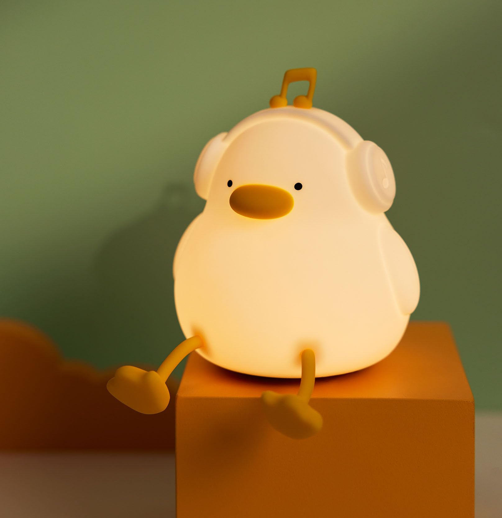 DREAMING MY DREAM LED Duck Night Light, Dimmable Soft Silicone, Model K-1153, Cute Nursery Decor for Kids, Duck Lamps