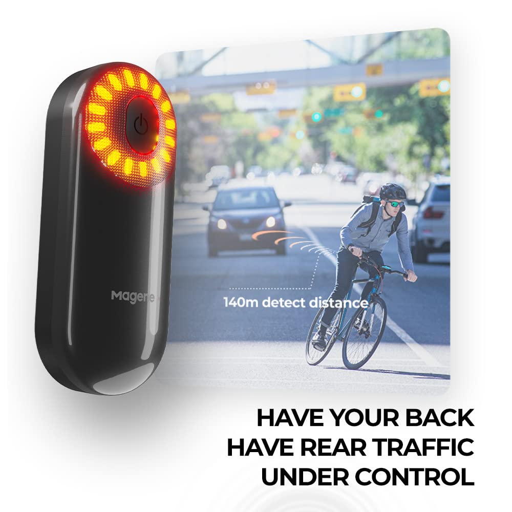 Magene L508 Bike Radar Tail Light, Smart Rear View Radar Taillight Compatible With Some Bike Computers And Watches, Support Utility App Display
